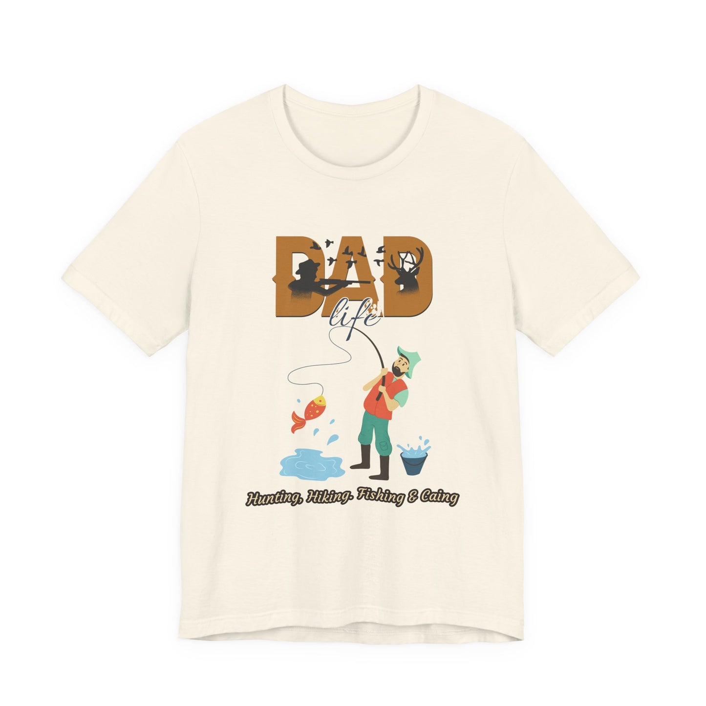 Dad Life Fishing Tee, Perfect for Fathers Day, Outdoor Adventures, Casual Wear, Gift for Dads, Fishing Enthusiasts