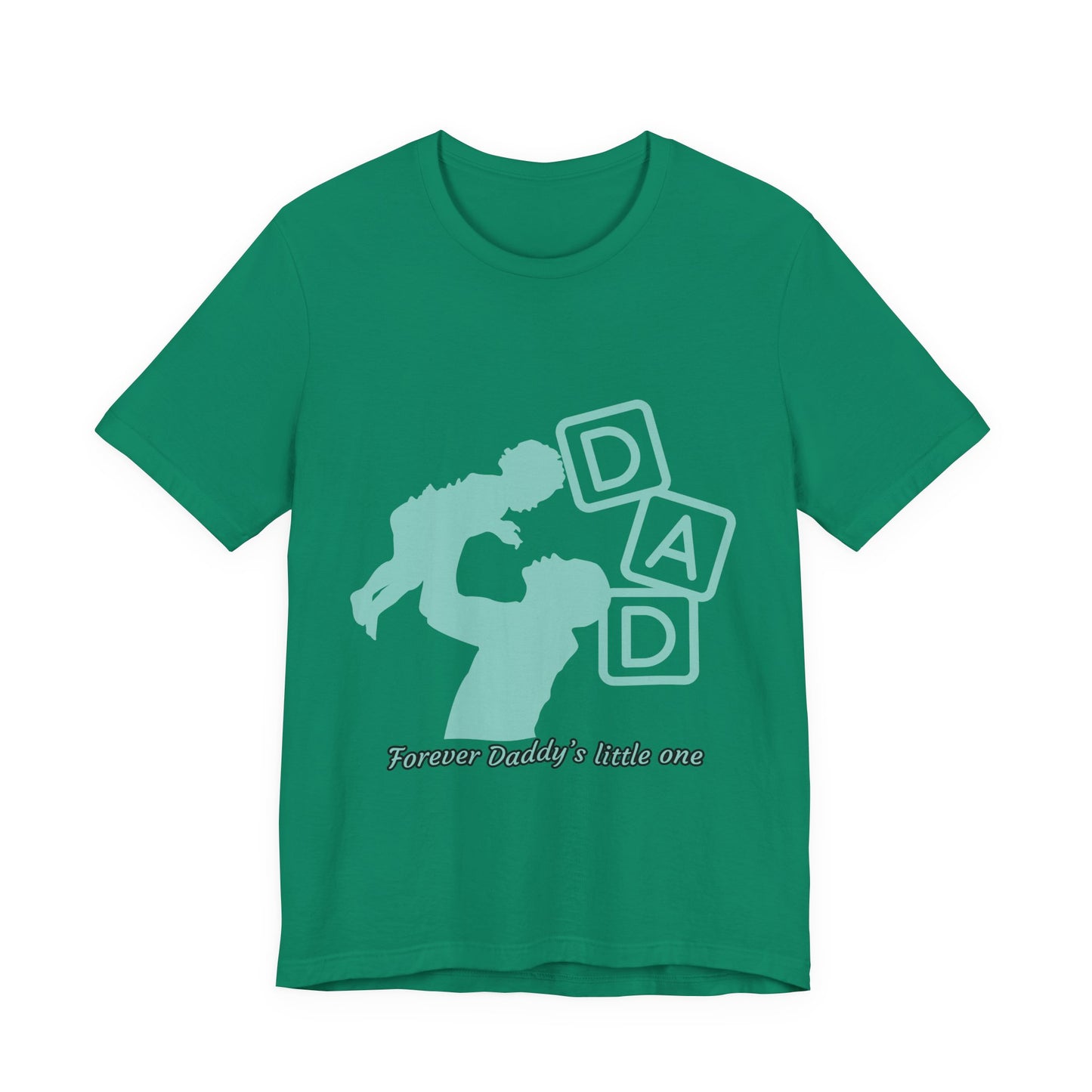Dad and Child Love Tee, Father's Day Gift, Unisex Jersey T-Shirt, Family Bonding, Casual Wear, Forever Daddy's Little One