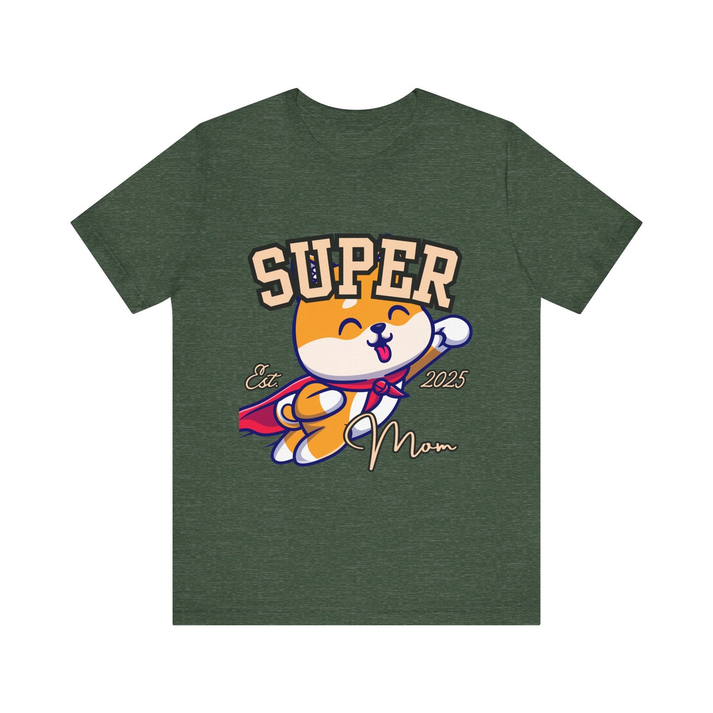 Super Hero Mom Tee, Cute Cat T-Shirt, Gift for Cat Lovers, Casual Wear, Fun Unisex Shirt, Birthday Celebration Tee