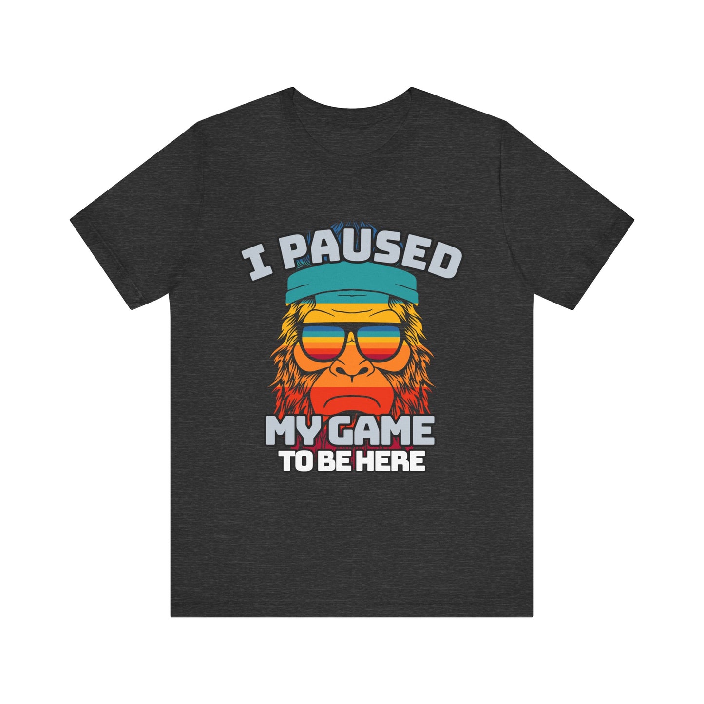 Funny Gamer Tee - I Paused My Game To Be Here, Gaming Shirt, Unisex T-Shirt, Gift for Gamers, Casual Summer Wear, Vintage Gaming Apparel