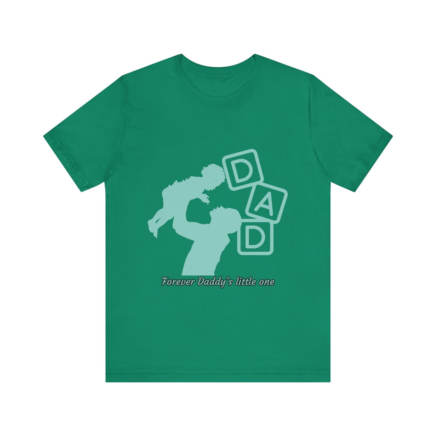 Dad and Child Love Tee, Father's Day Gift, Unisex Jersey T-Shirt, Family Bonding, Casual Wear, Forever Daddy's Little One