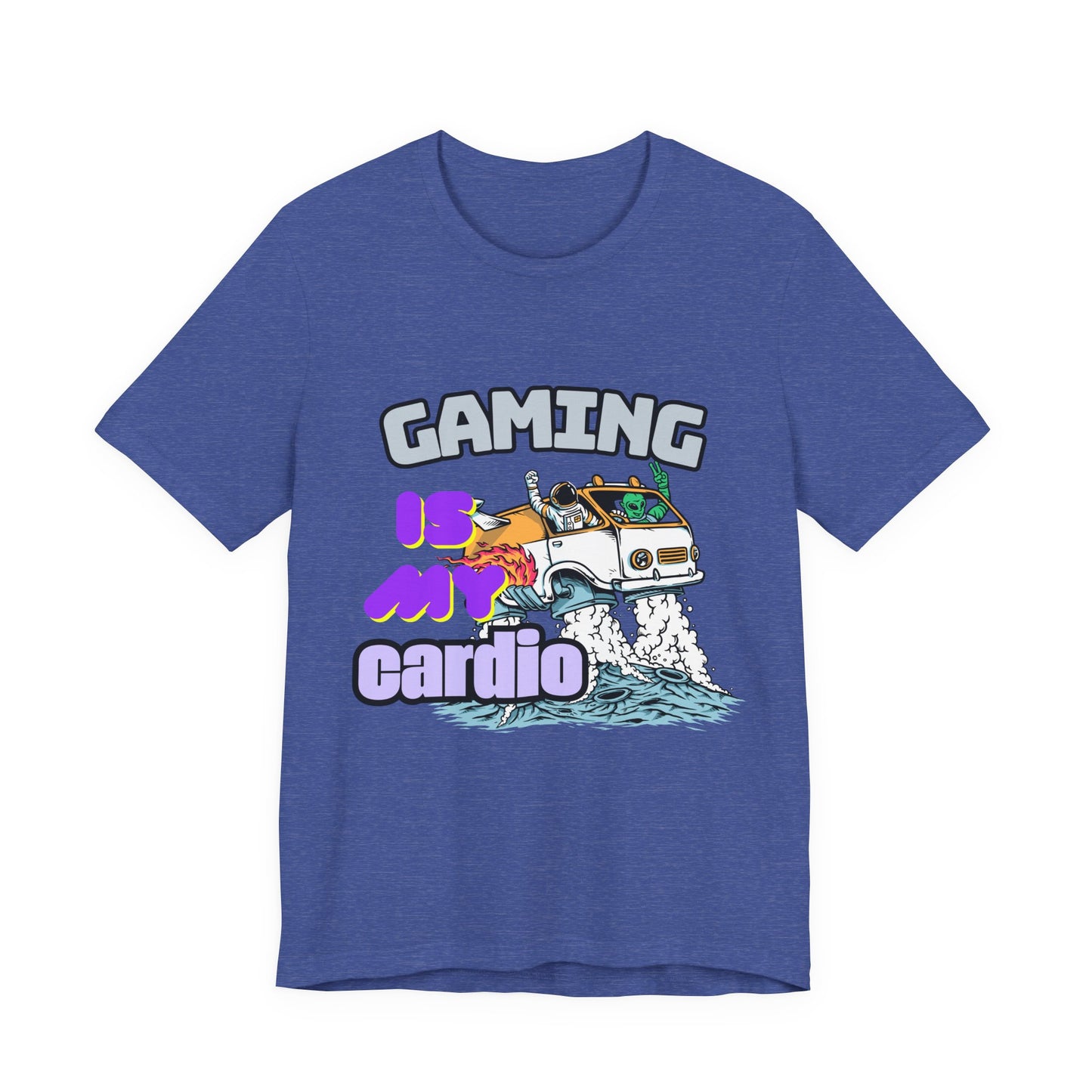 Gaming Is My Cardio Tee, Unisex Graphic T-Shirt for Gamers, Funny Gift for Birthdays, Casual Wear, Unique Gamer Apparel