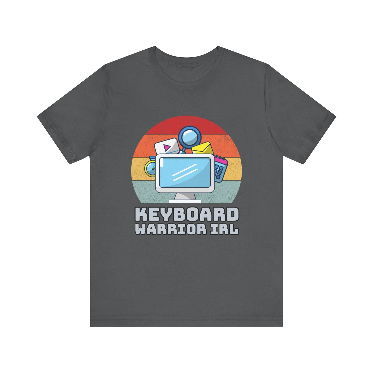 Playful Keyboard Warrior Tee, Gamer Shirt, Geek Fashion, Cute Coding Gift, Unisex Casual Tee, Retro Gaming Apparel
