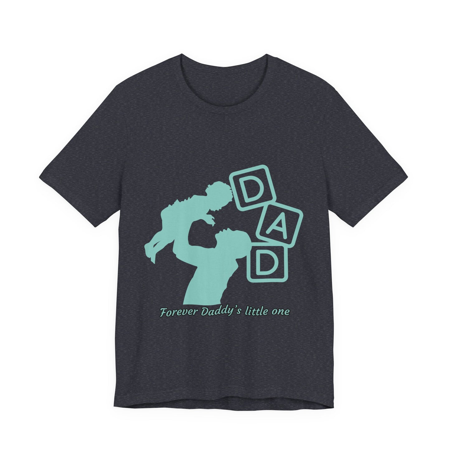 Dad and Child Love Tee, Father's Day Gift, Unisex Jersey T-Shirt, Family Bonding, Casual Wear, Forever Daddy's Little One