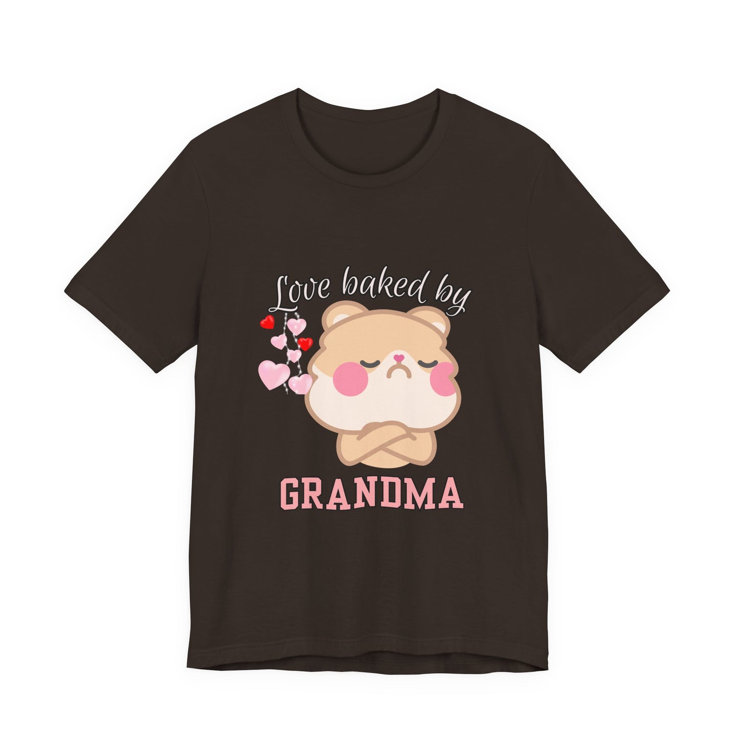 Love Baked by Grandma Tee - Cute Gift for Grandkids, Grandma Shirt, Family Reunion, Birthday Gift, Casual Wear