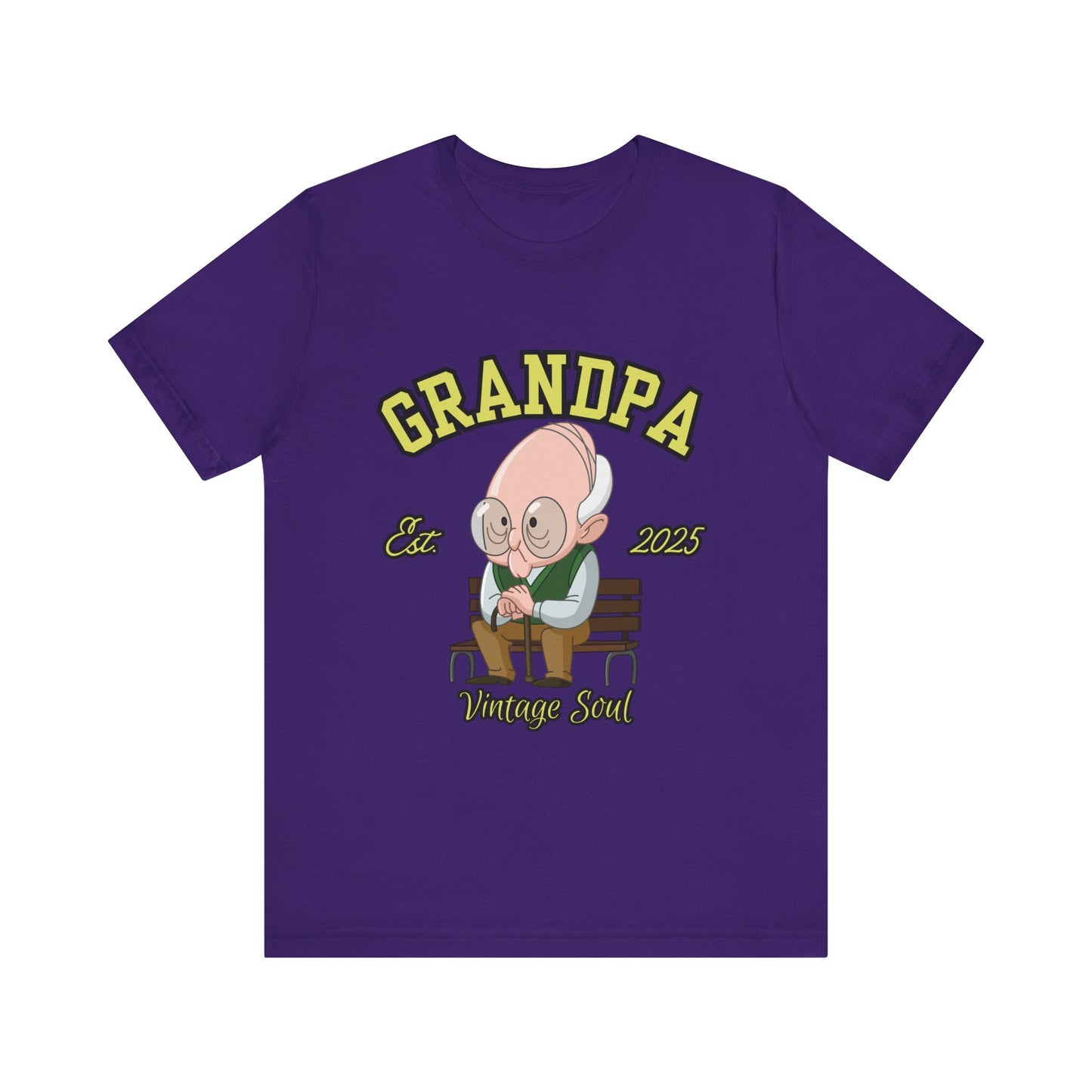 Vintage Grandpa Tee, Unisex Short Sleeve T-Shirt, Gift for Grandpa, Father's Day Outfit, Family Reunion Apparel, Nostalgic T-Shirt