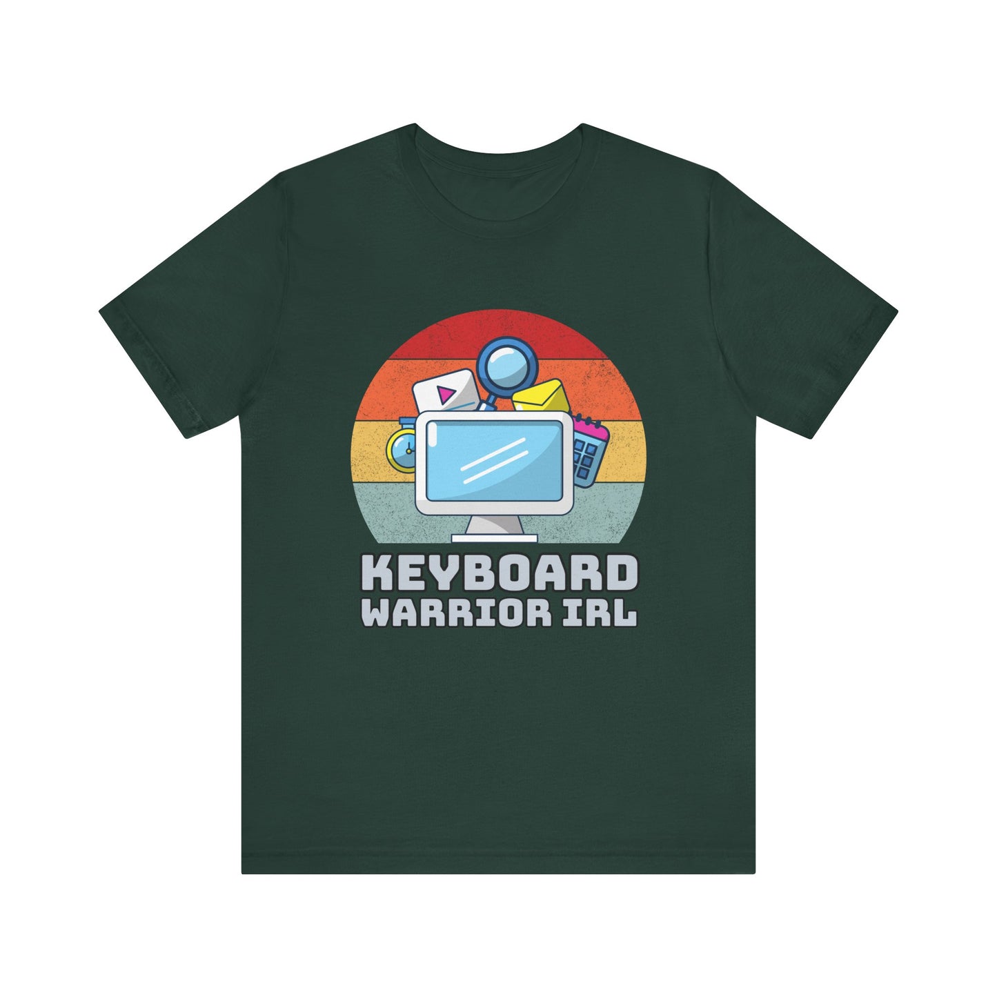 Playful Keyboard Warrior Tee, Gamer Shirt, Geek Fashion, Cute Coding Gift, Unisex Casual Tee, Retro Gaming Apparel
