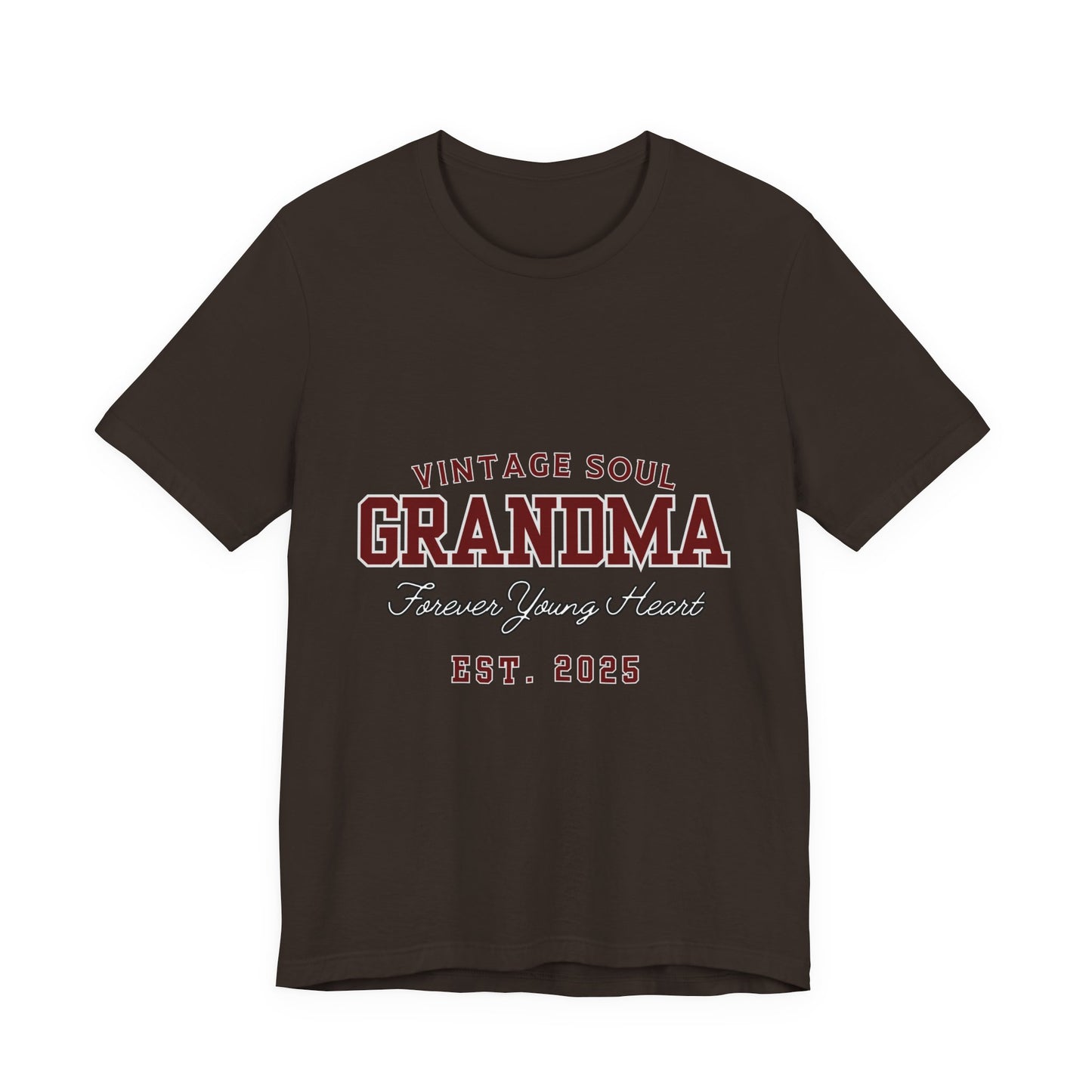 Vintage Soul Grandma Tee - Forever Young Heart, Birthday Gift, Family Reunion, Mothers Day Gift, Cute Grandma Shirt