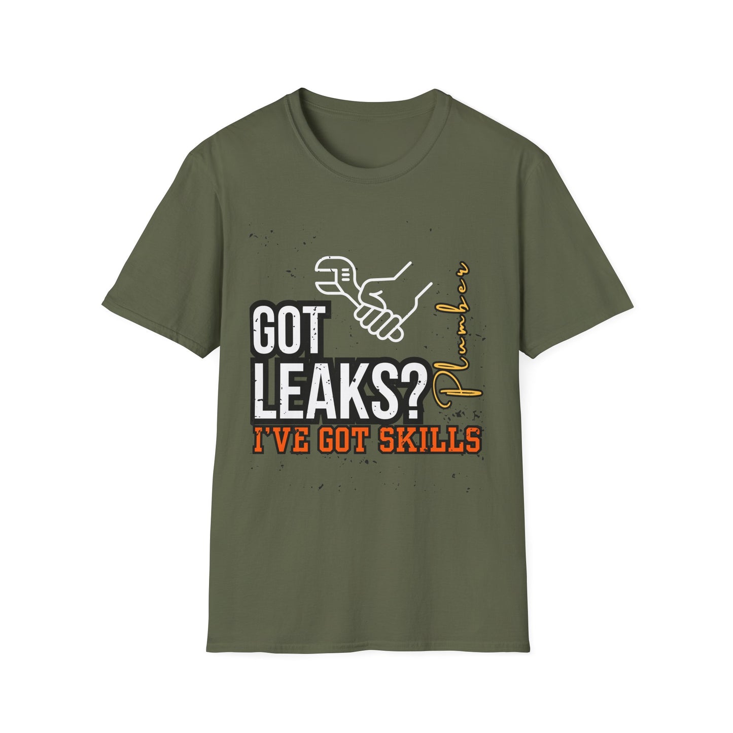 Plumber Skills T-Shirt - Got Leaks? I've Got Skills - Funny Plumbing Tee, Gift for Plumbers, Father's Day Gift, Casual Wear