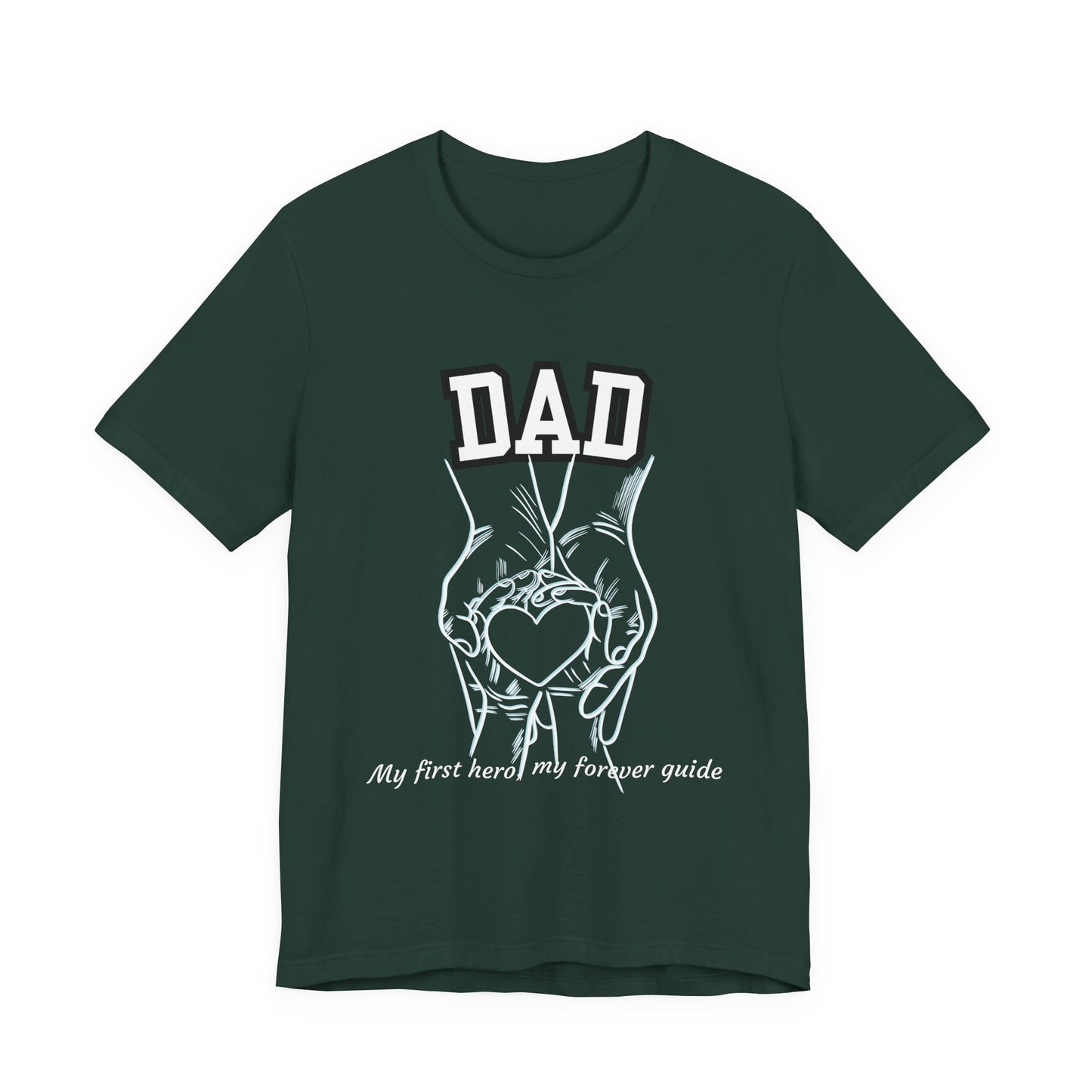 Heartfelt Dad's Love Tee, Gift for Dad, Unisex Tee with Heart Design, Birthday Gift, Casual Wear