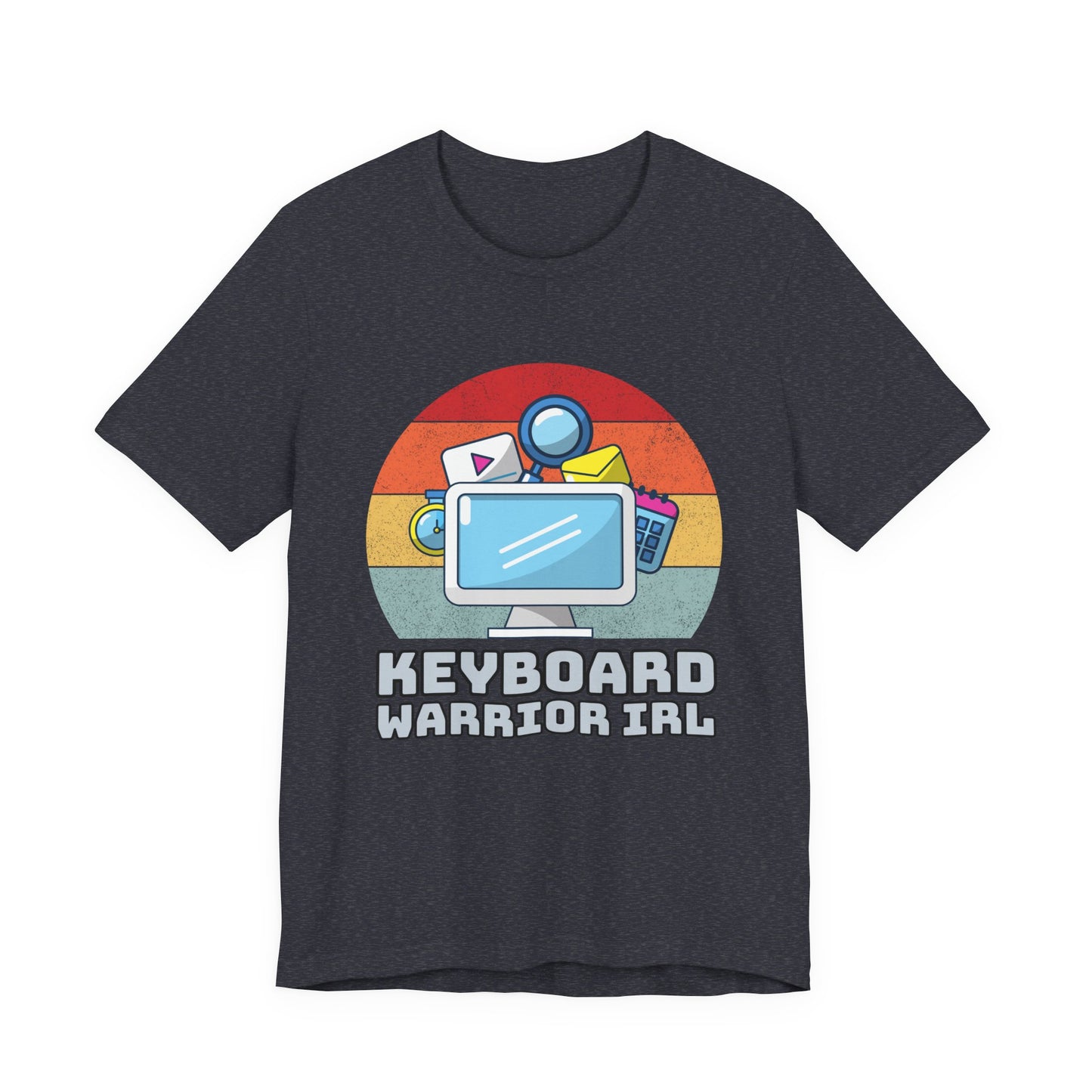 Playful Keyboard Warrior Tee, Gamer Shirt, Geek Fashion, Cute Coding Gift, Unisex Casual Tee, Retro Gaming Apparel