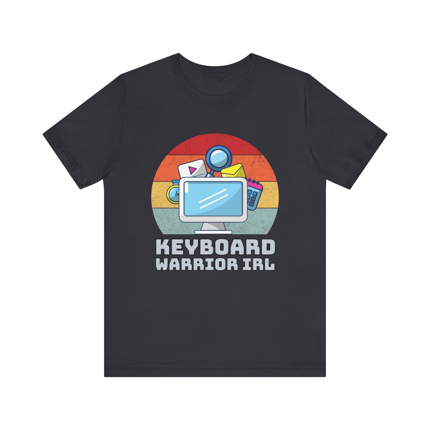 Playful Keyboard Warrior Tee, Gamer Shirt, Geek Fashion, Cute Coding Gift, Unisex Casual Tee, Retro Gaming Apparel