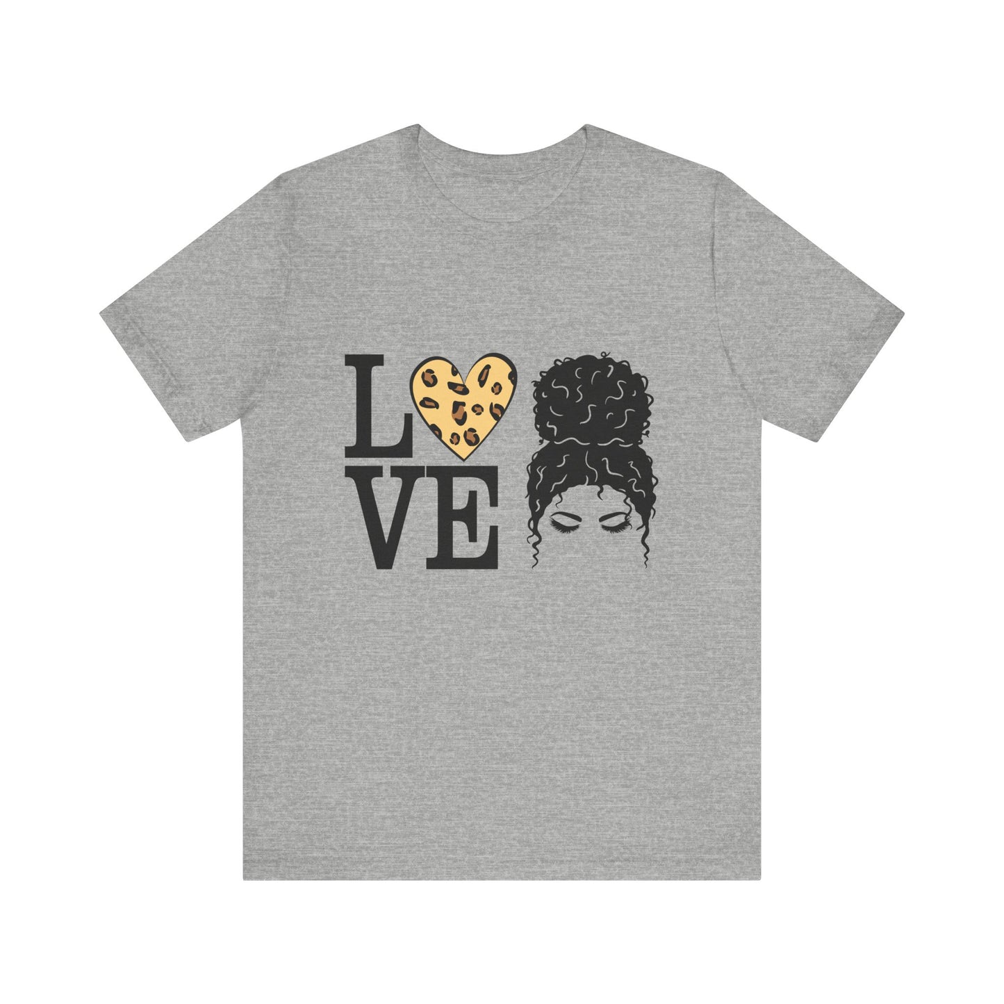 Love Print Girl Tee, Cute Gift for Dates, Casual Everyday Wear, Valentine's Day Top, Unique Fashion Statement for Ladies