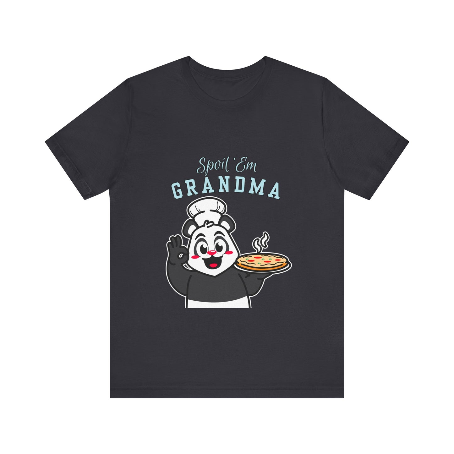 Cute Grandma Cooking Tee, Fun Family Gift, Unisex T-Shirt, Cute Chef Panda Design, Birthday, Mother's Day, Casual Wear