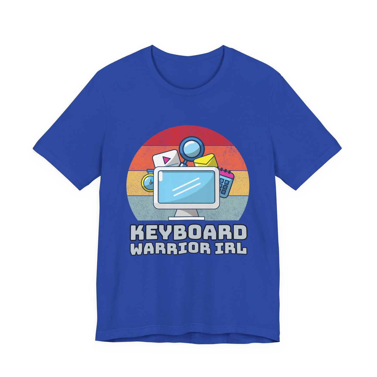 Playful Keyboard Warrior Tee, Gamer Shirt, Geek Fashion, Cute Coding Gift, Unisex Casual Tee, Retro Gaming Apparel