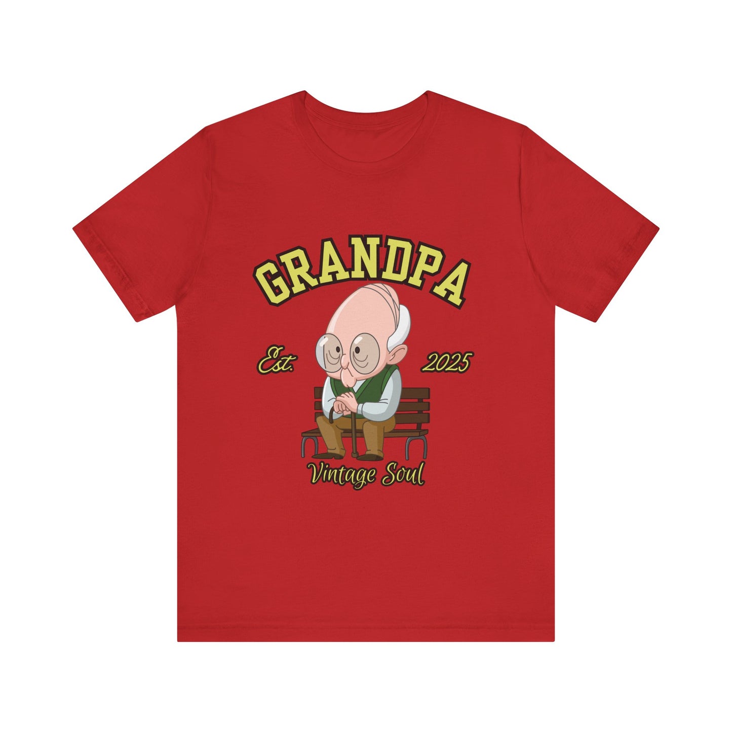 Vintage Grandpa Tee, Unisex Short Sleeve T-Shirt, Gift for Grandpa, Father's Day Outfit, Family Reunion Apparel, Nostalgic T-Shirt