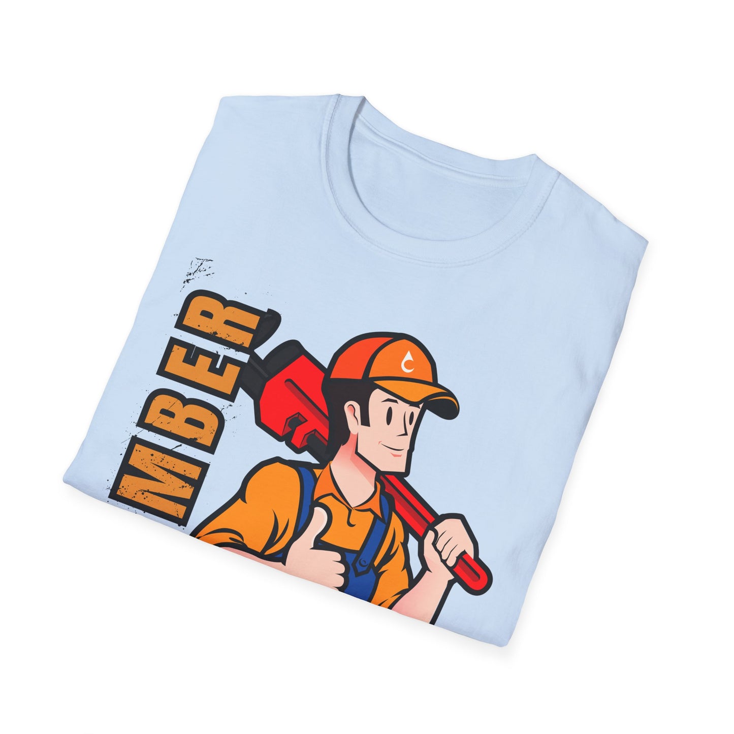 Plumber Fix Things T-Shirt, Casual Gift for Dads, Funny Work Top,, Unisex Softstyle Shirt, Plumbing Gift Idea