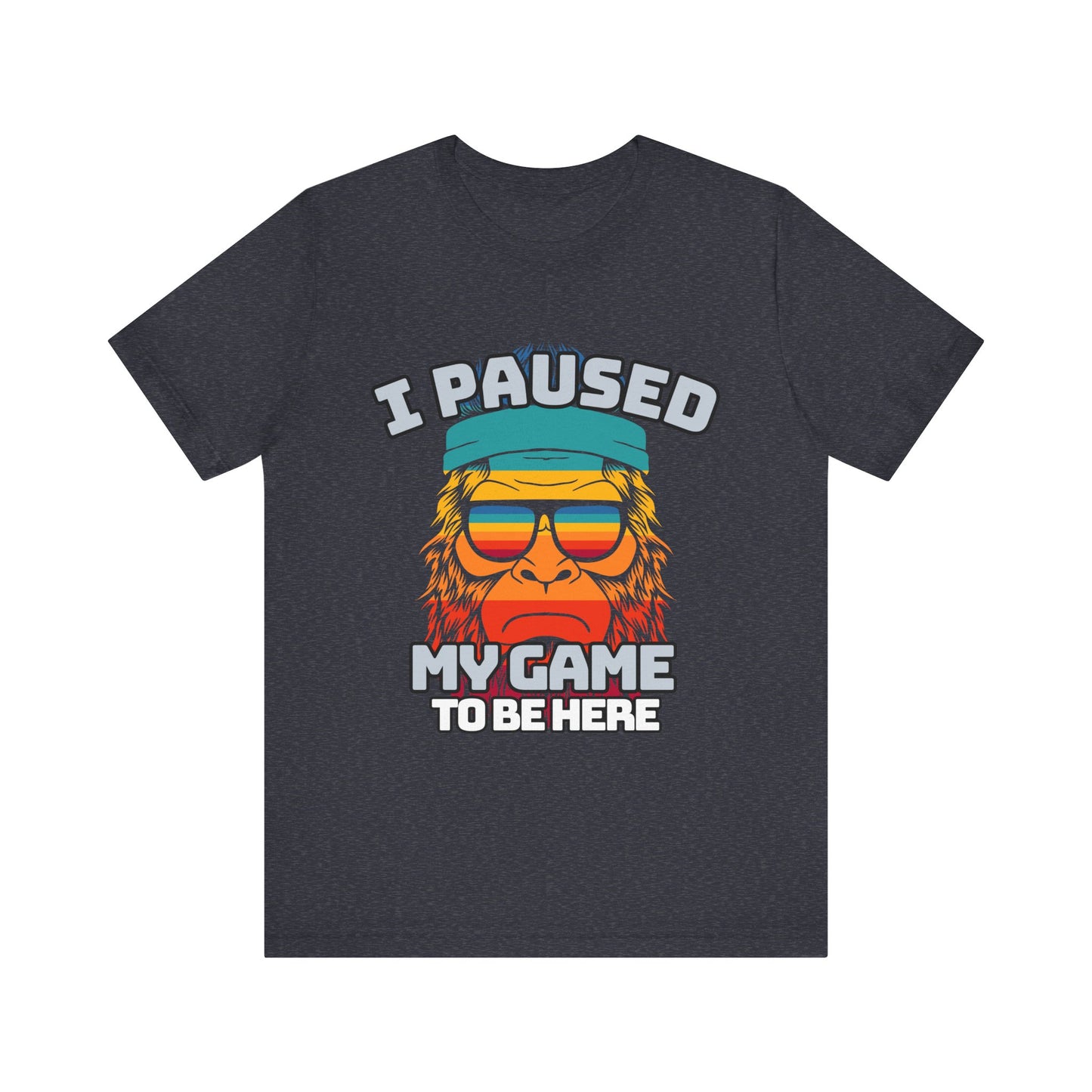 Funny Gamer Tee - I Paused My Game To Be Here, Gaming Shirt, Unisex T-Shirt, Gift for Gamers, Casual Summer Wear, Vintage Gaming Apparel