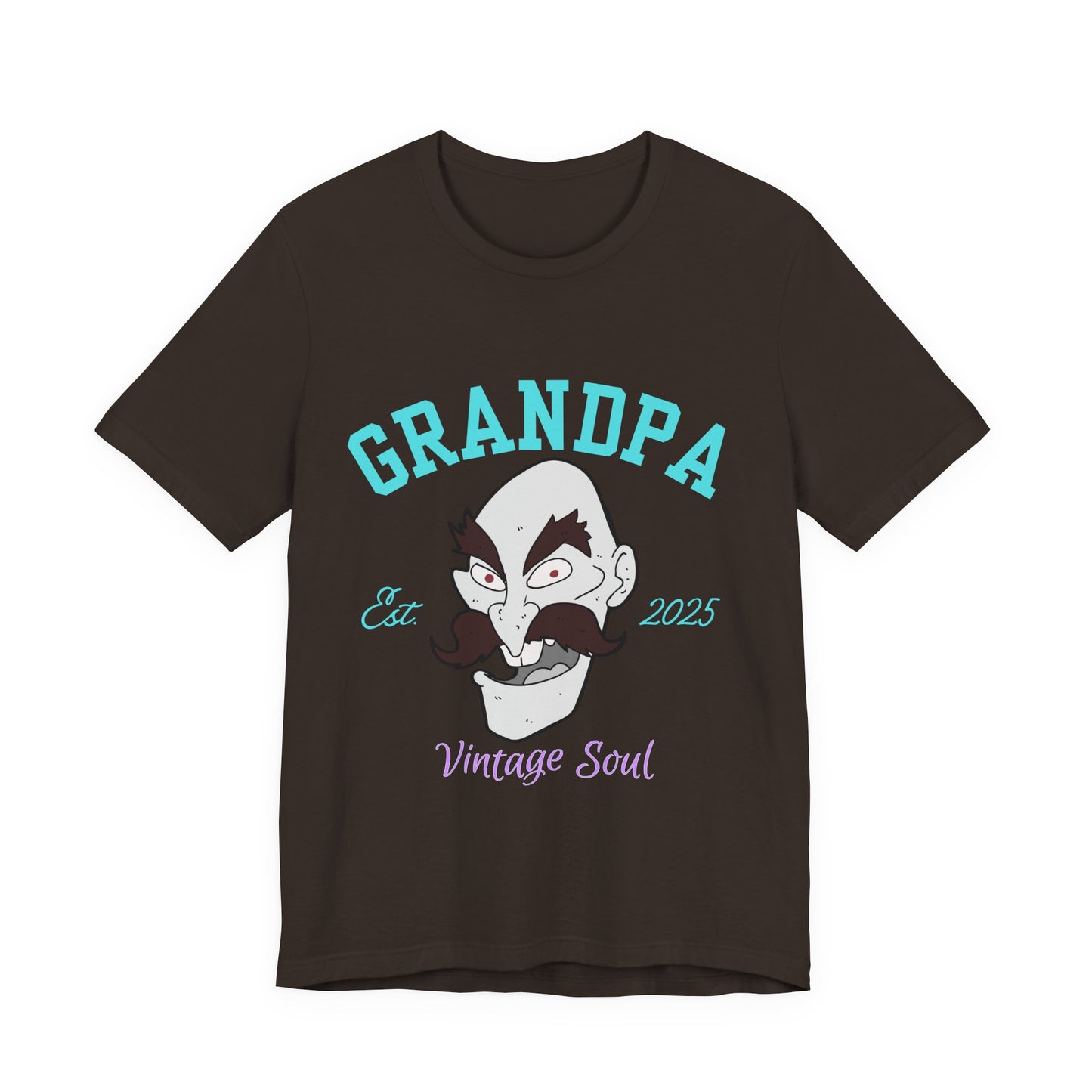 Grandpa Est 2025 Vintage Soul Tee, Funny Grandpa Gift, Unisex T-Shirt, Father's Day, Vintage Style, Gift for Grandpa