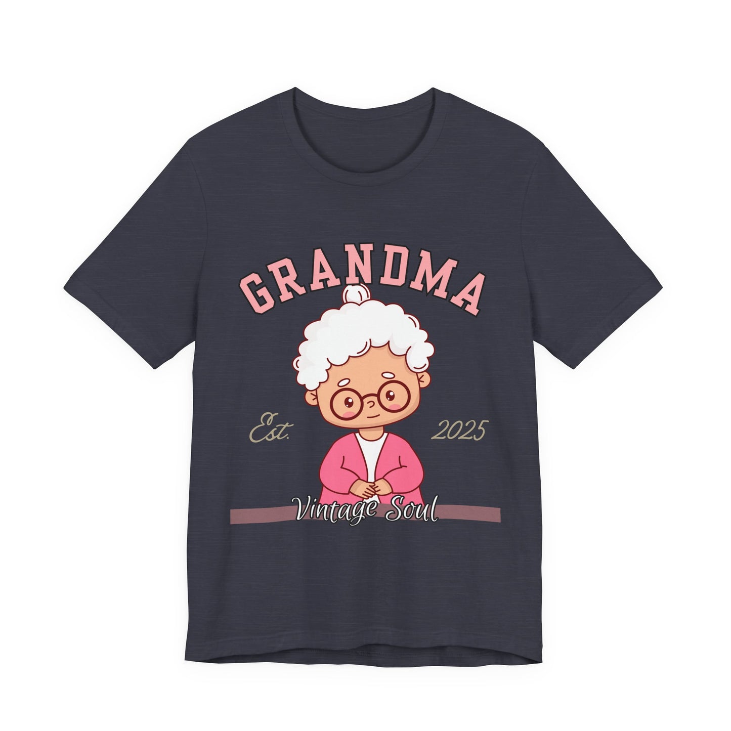 Vintage Grandma Unisex Tee - Perfect for Grandparents Day, Birthday Gift, Family Reunion Shirt, Cute Cartoon Design, Fun Casual Wear