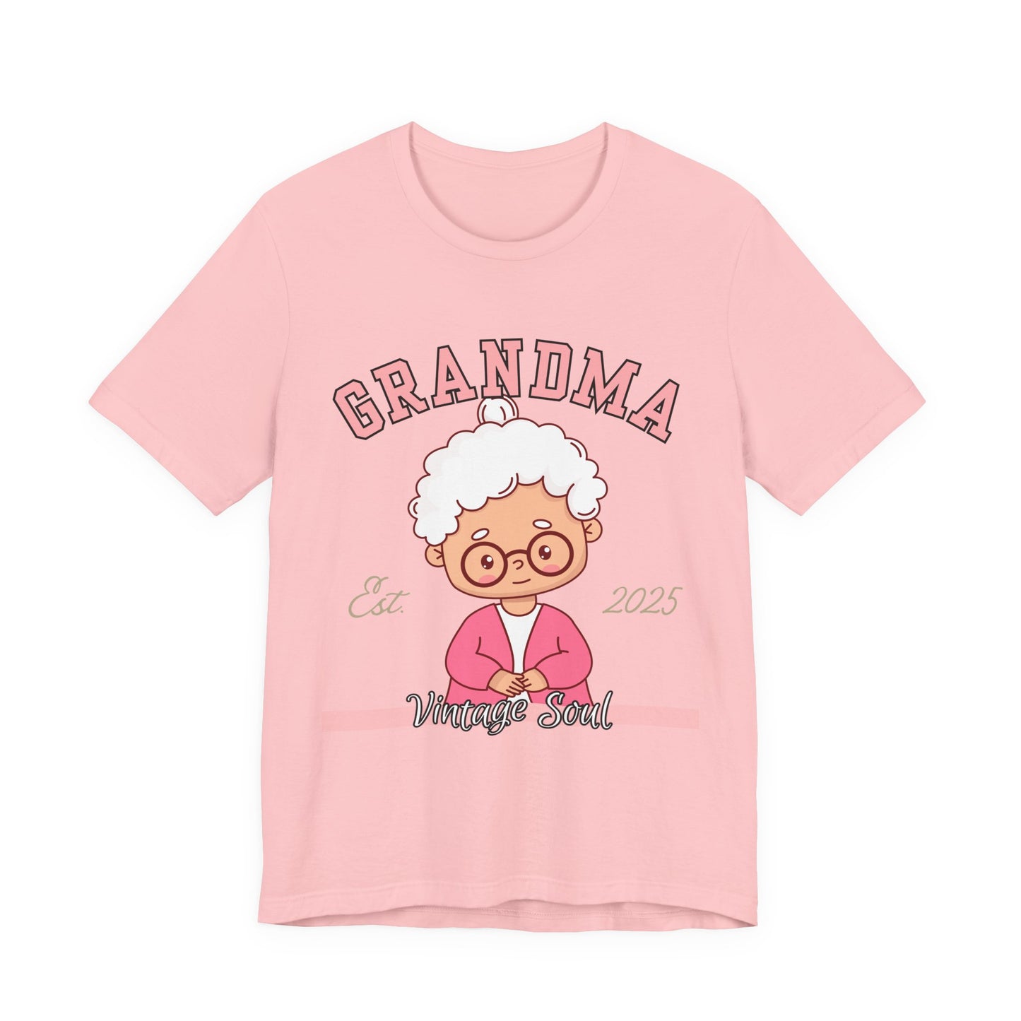 Vintage Grandma Unisex Tee - Perfect for Grandparents Day, Birthday Gift, Family Reunion Shirt, Cute Cartoon Design, Fun Casual Wear