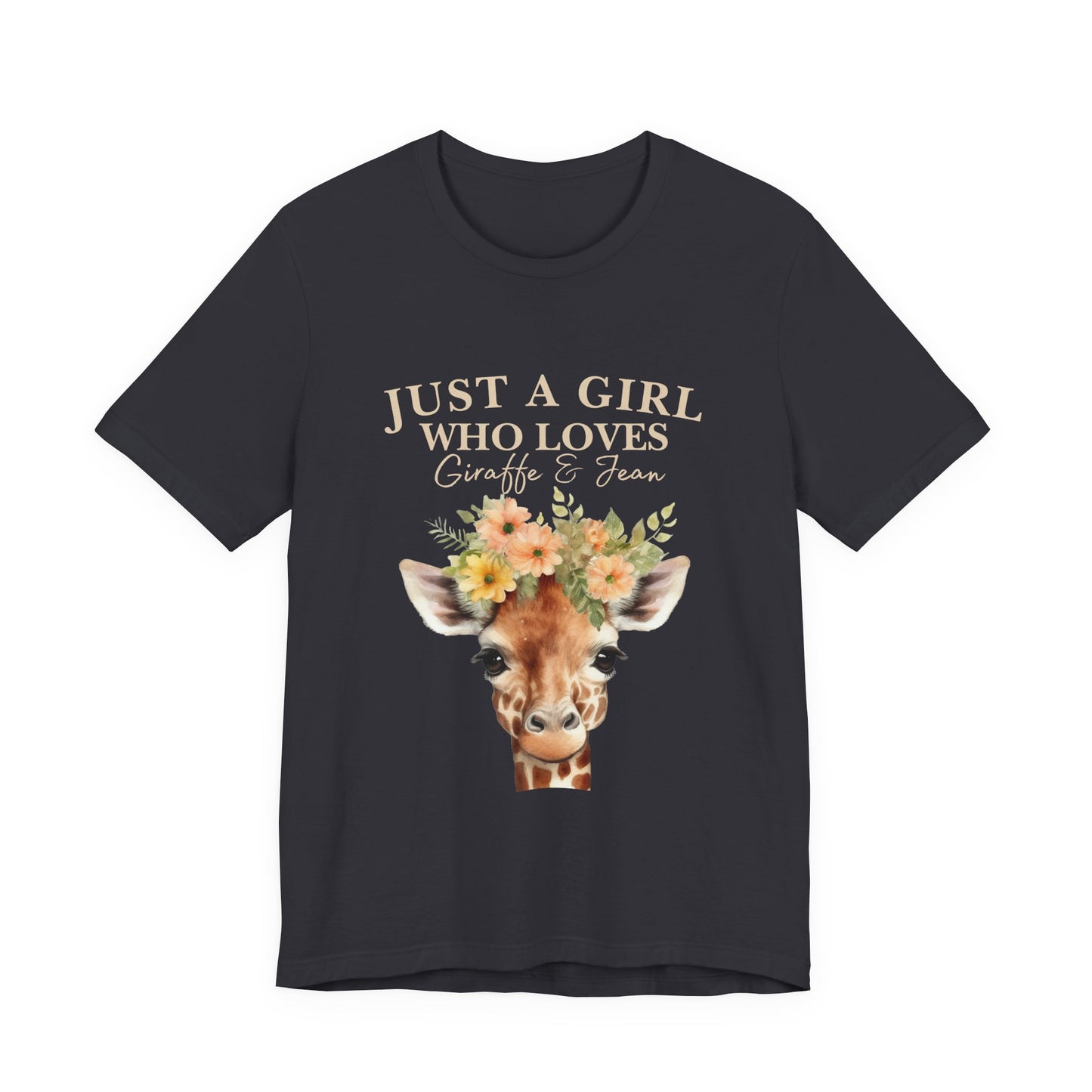 Just a Girl Who Loves Giraffes Tee, Cute Animal Lover Gift, Summer Casual Fashion, Birthday Tee, Nature Enthusiast Shirt