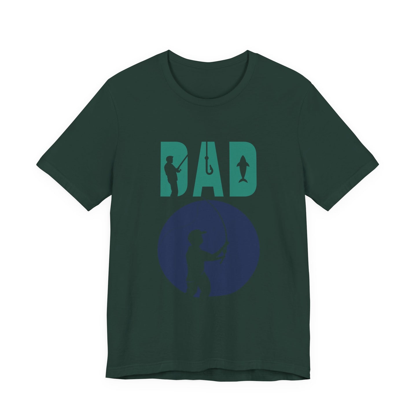 Fishing Dad Tee - Unisex Jersey Short Sleeve T-Shirt for Father's Day, Fishing Lover Gift, Dad's Birthday, Casual Wear, Gift for Him