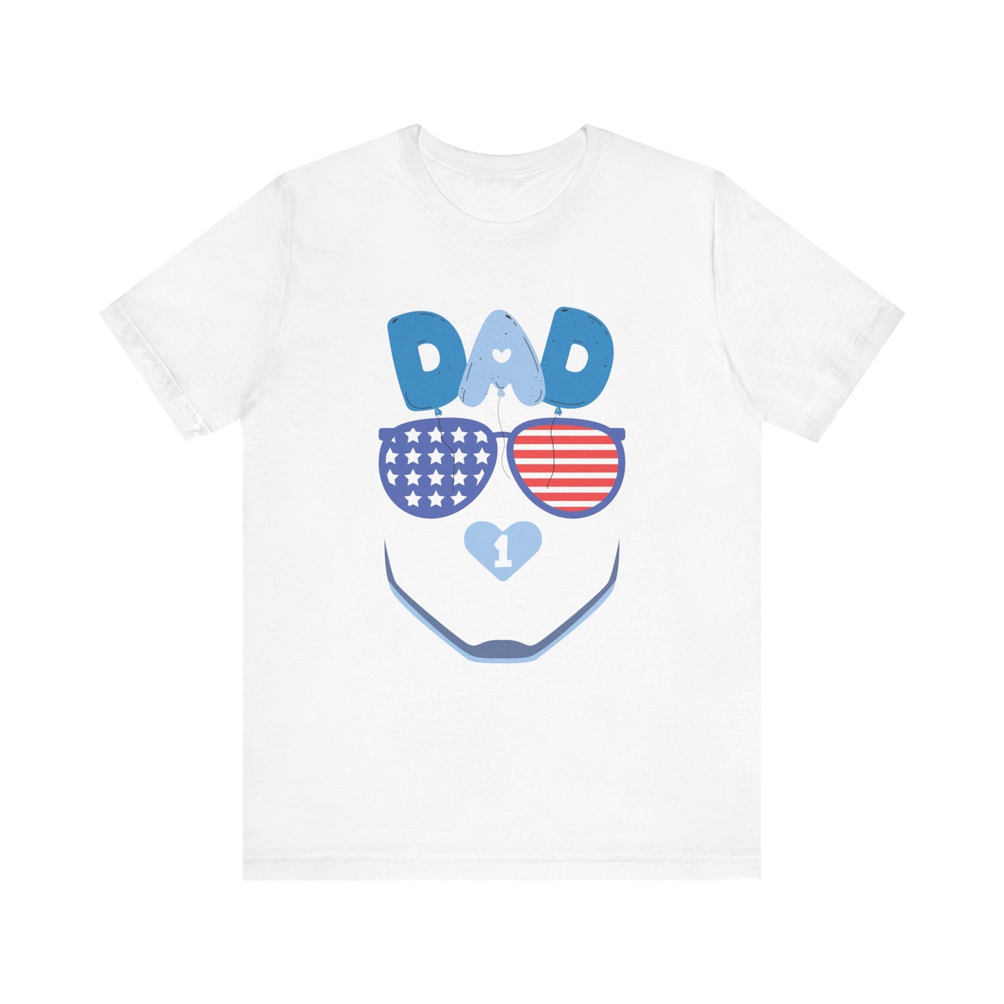 Patriotic Dad Tee, Father's Day Gift, USA Pride Shirt, Unisex Graphic T-Shirt, Summer Casual Wear