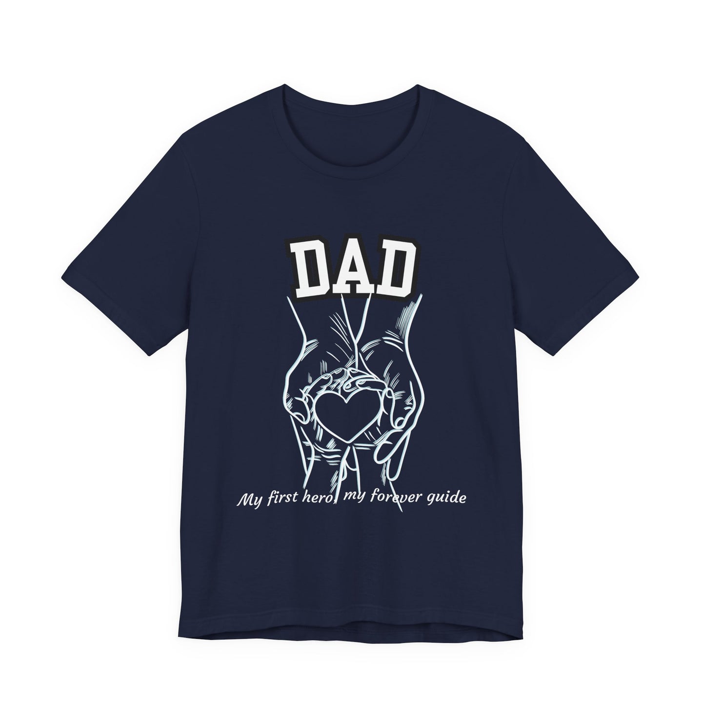 Heartfelt Dad's Love Tee, Gift for Dad, Unisex Tee with Heart Design, Birthday Gift, Casual Wear