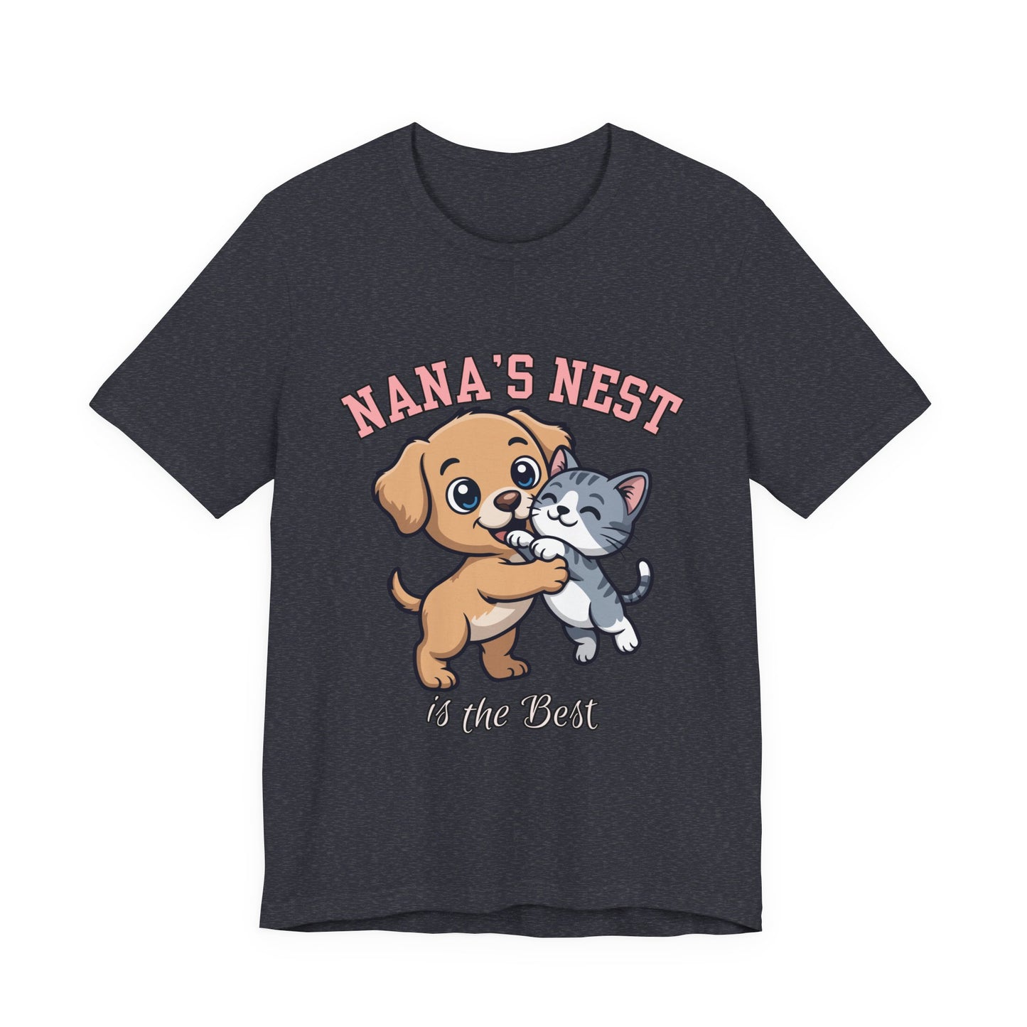 Nana's Nest Pets Unisex Tee, Cute Pet Lover T-Shirt, Gift for Dog and Cat Lovers, Family Reunion Shirt, Birthday Gift Idea