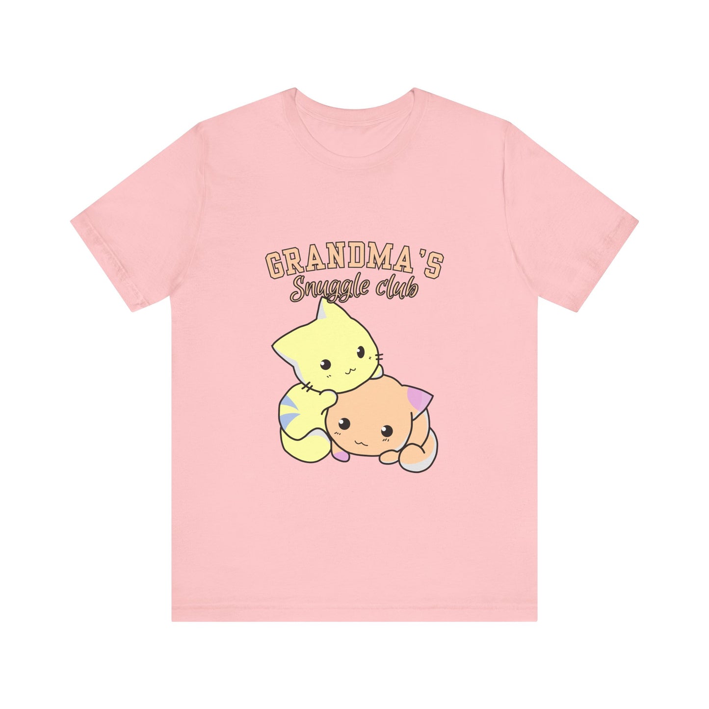 Grandma's Snuggle Club Tee, Cozy Gift for Grandma, Cute Cat Graphic Shirt, Family Gathering Outfit, Birthday Gift for Grandma
