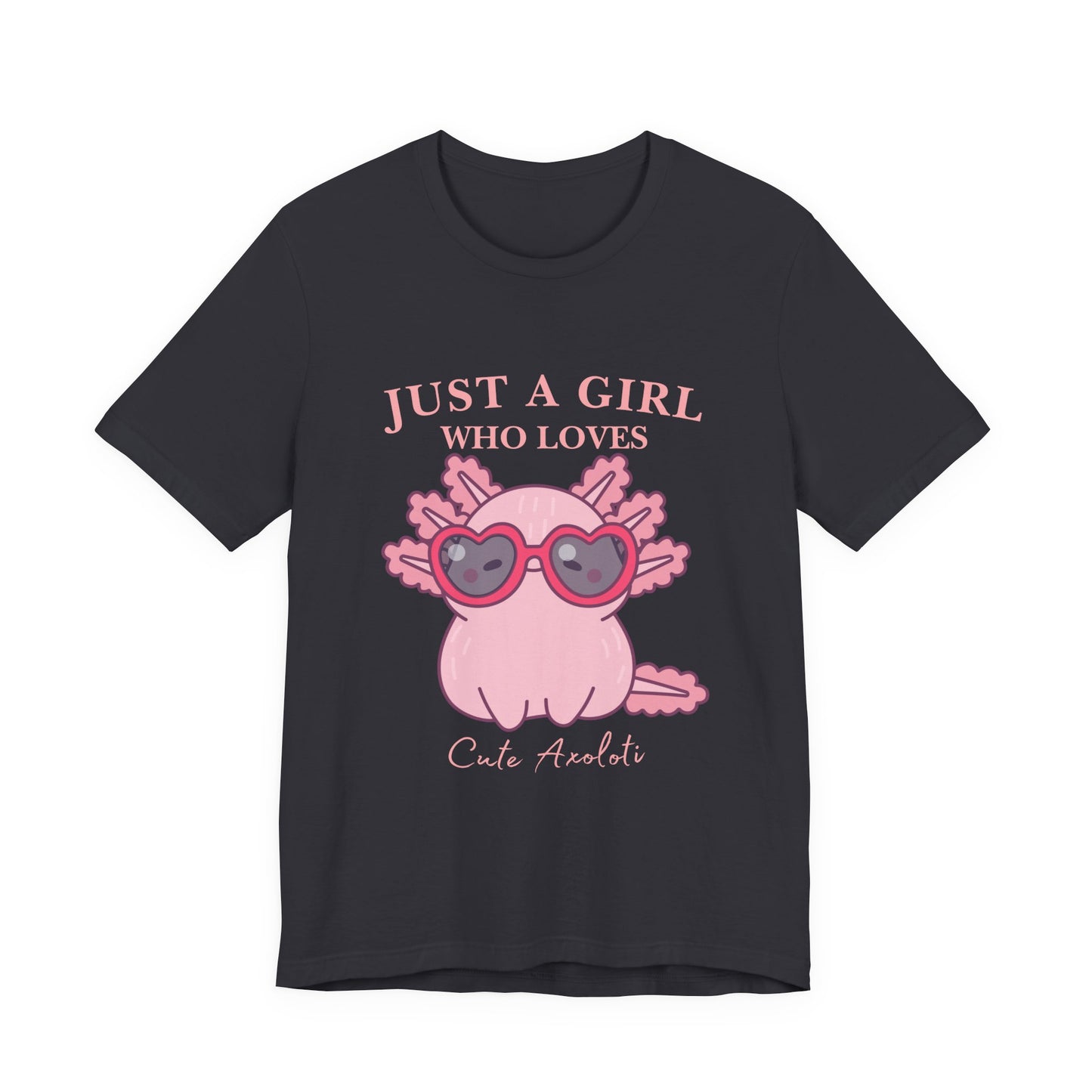 Cute Axolotl Tee for Girls, Just a Girl Who Loves, Unisex Jersey T-Shirt, Animal Lover Gift, Casual Summer Shirt, Adorable Graphic [...]