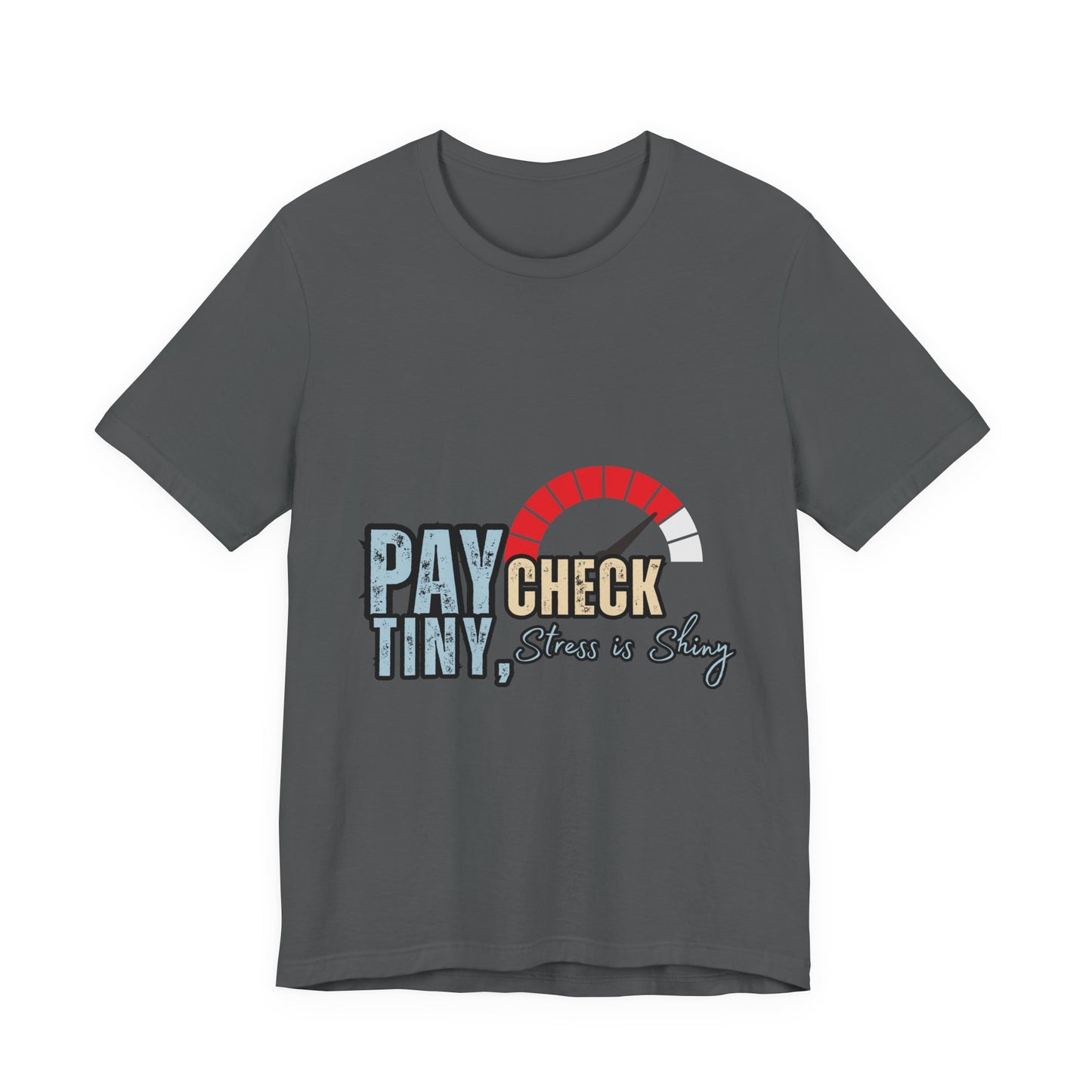Paycheck Stress Is Crazy Tee, Funny T-Shirt, Unisex Graphic Tee, Relaxed Fit Humor Top, Gift for Payroll Workers, Office Humor Shirt