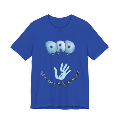 Dad Balloon Tee, Father’s Day Gift, Unisex T-Shirt, Birthday Present, Love for Dad, Family Celebration Apparel