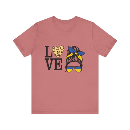 Stylish Love Graphic Tee, Casual Shirt, Gift for Her, Summer Fashion, Trendy Outfit, Valentine's Day, Birthday Gift