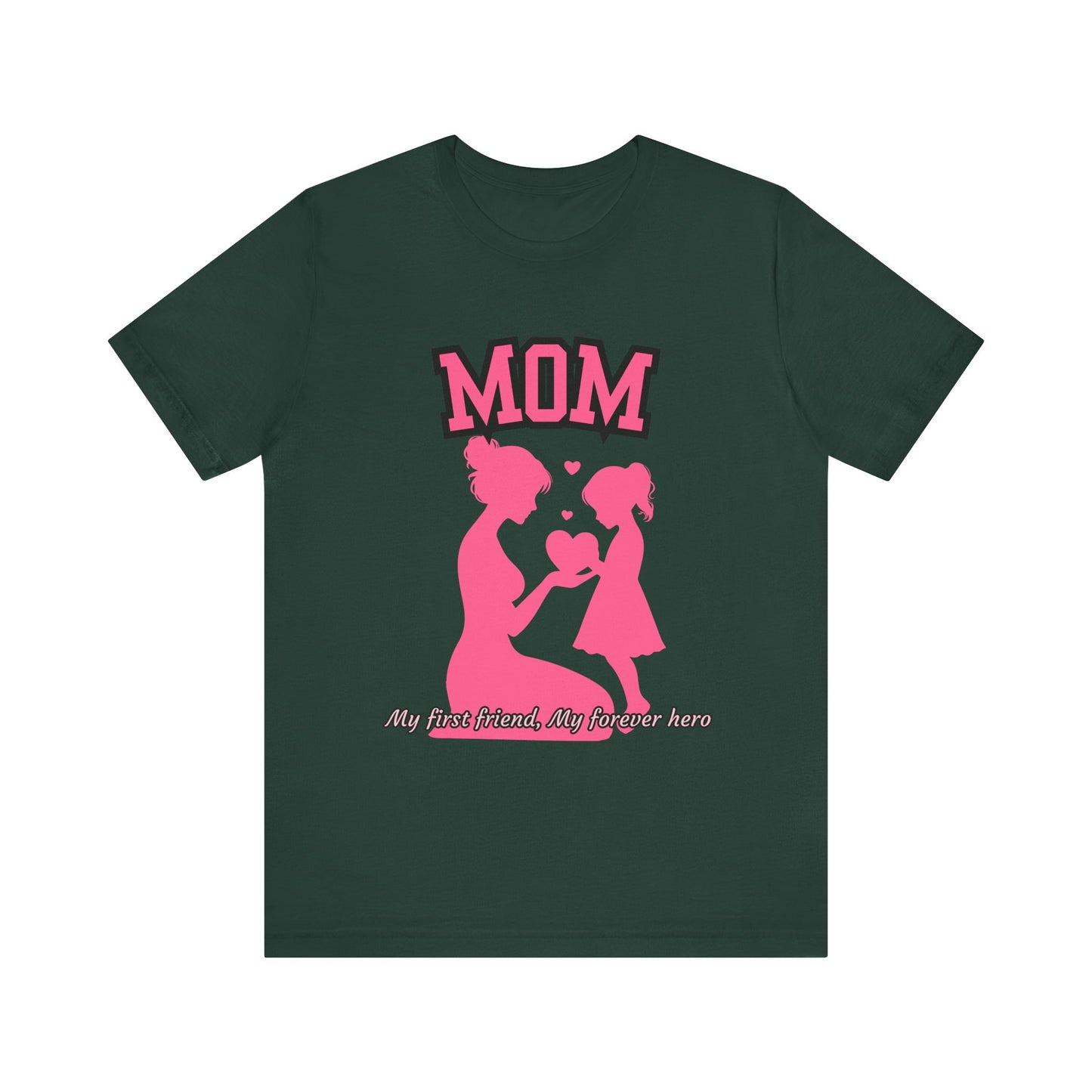 Mom and Daughter Love Tee | Unisex Jersey T-shirt for Mother's Day, Birthday Gift, Family Outing, Casual Wear, Heartwarming Gift