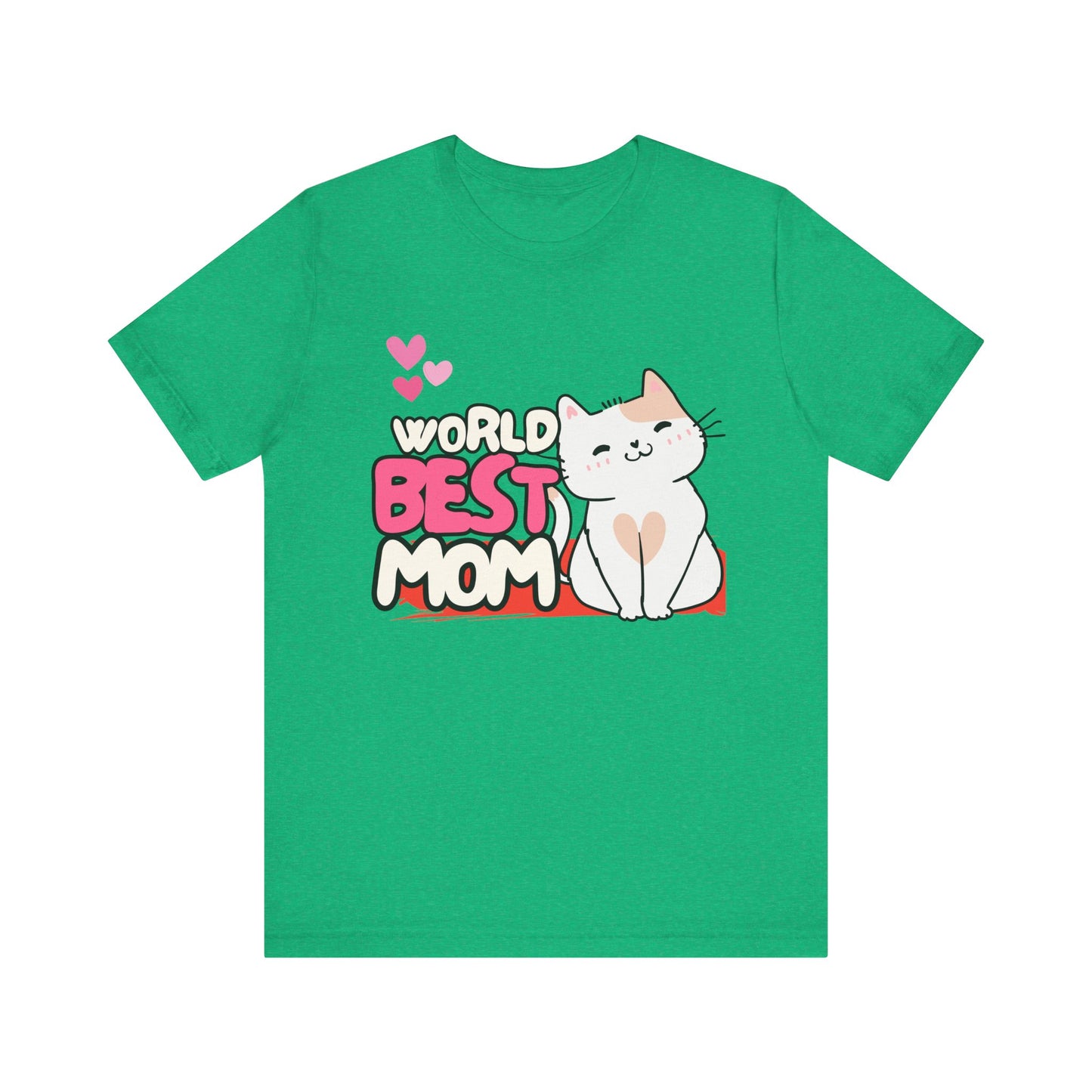 World's Best Mom Kitty Cat Tee, Unisex T-Shirt for Cat Lovers, Mother's Day Gift, Casual Wear, Kids and Moms Matching Shirts, Cute Pet Lover [...]