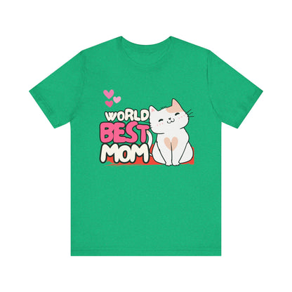 World's Best Mom Kitty Cat Tee, Unisex T-Shirt for Cat Lovers, Mother's Day Gift, Casual Wear, Kids and Moms Matching Shirts, Cute Pet Lover [...]