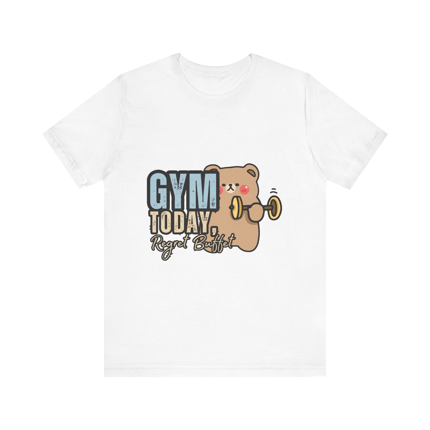 Adorable Gym Bear Unisex Tee - Perfect for Fitness Lovers, Cute Workout Shirt, Gift for Exercise Enthusiasts, Casual Wear, Fun Gym Apparel
