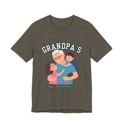 Grandpa's Fun Headquarters Tee | Family Gift, Father's Day, Grandparent's Day, Casual Wear, Cute Graphic Shirt