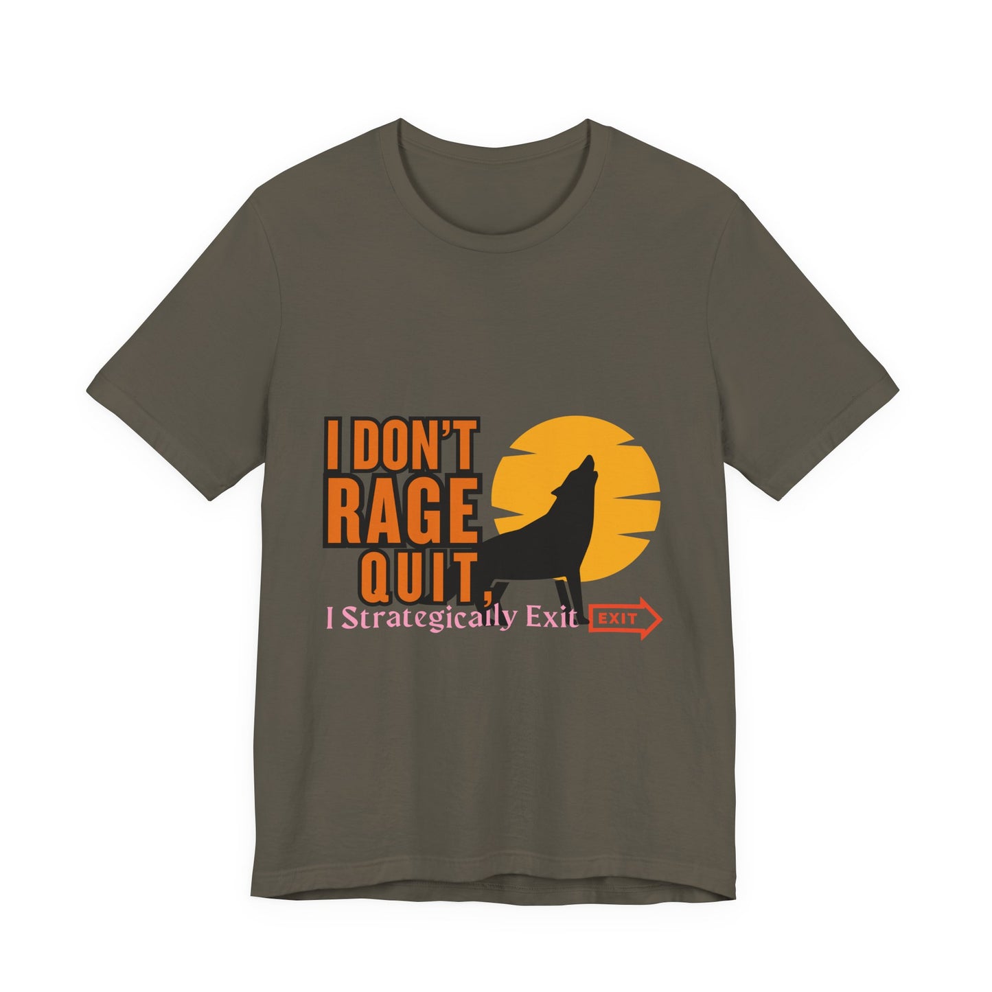 I Don't Rage Quit Unisex Tee, Gamer T-Shirt, Funny Graphic Tee, Casual Wear, Gift for Gamers
