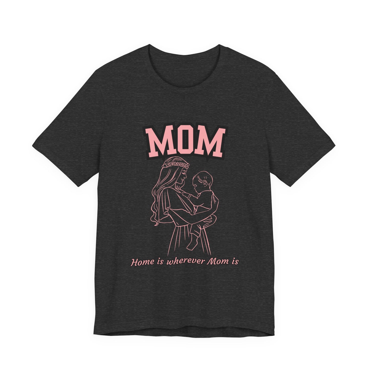 Mom Love Unisex Jersey Tee, Cute Gift for Mom, Mother’s Day Shirt, Casual Family Tee, Soft Cotton Top