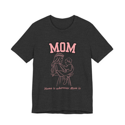 Mom Love Unisex Jersey Tee, Cute Gift for Mom, Mother’s Day Shirt, Casual Family Tee, Soft Cotton Top