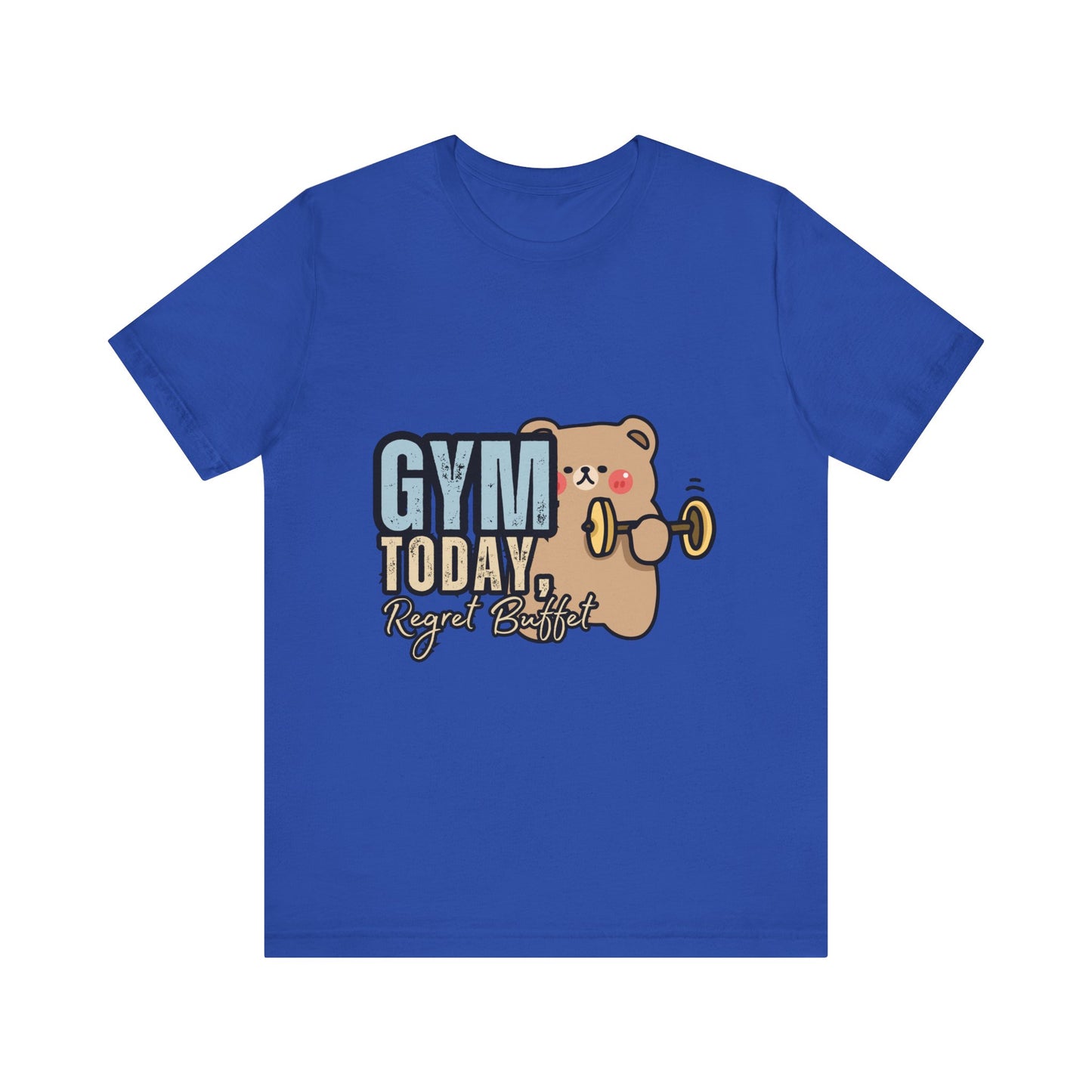 Adorable Gym Bear Unisex Tee - Perfect for Fitness Lovers, Cute Workout Shirt, Gift for Exercise Enthusiasts, Casual Wear, Fun Gym Apparel