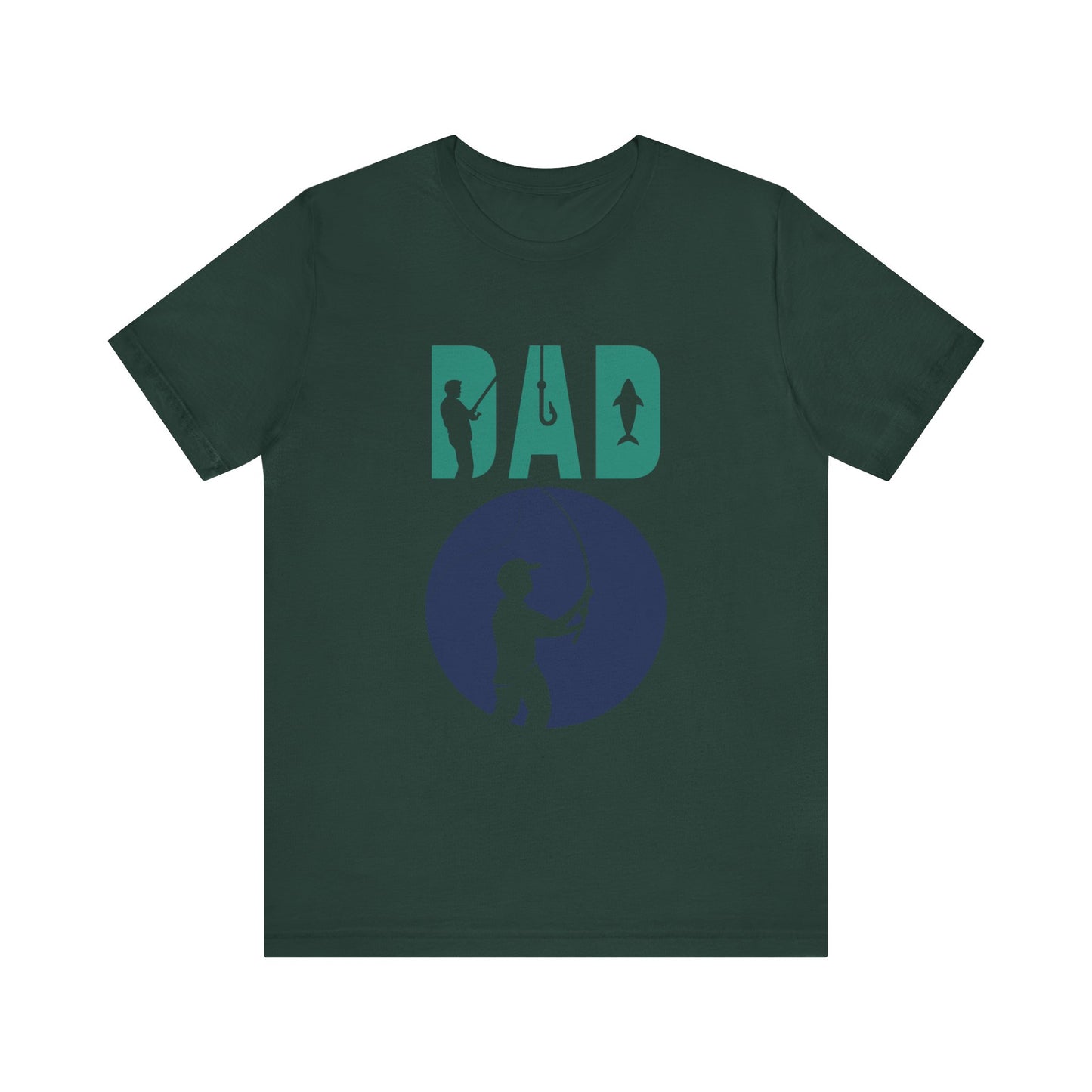 Fishing Dad Tee - Unisex Jersey Short Sleeve T-Shirt for Father's Day, Fishing Lover Gift, Dad's Birthday, Casual Wear, Gift for Him