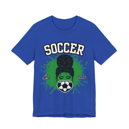 Soccer Queen Graphic Tee, Perfect for Game Day, Sports Lover Gift, Unisex Short Sleeve Tee, Soccer Mom Shirt, Athlete Apparel