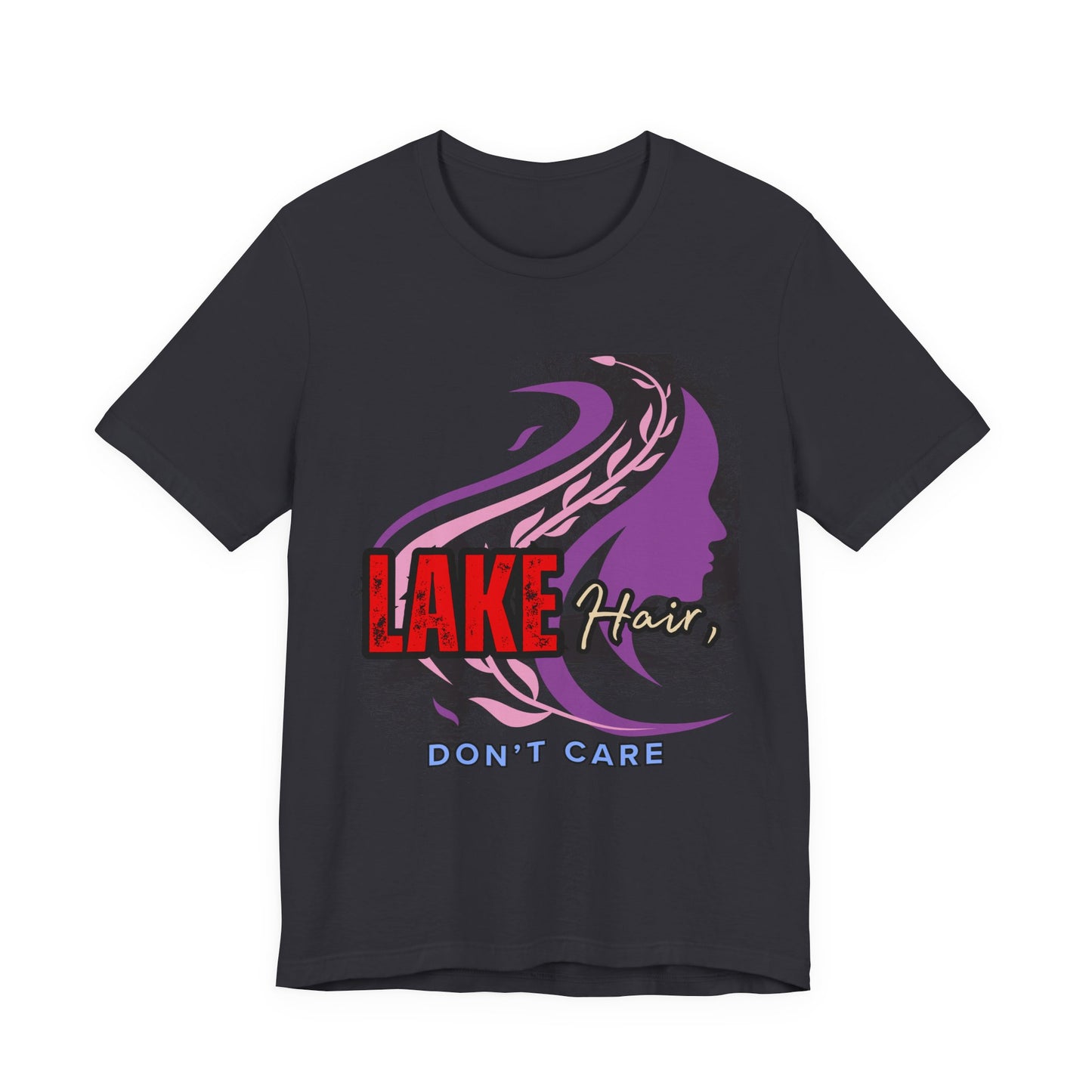 Lake Hair Don't Care Tee - Perfect for Summer Days, Lake Lovers, Beach Trips, Casual Wear, Vacation Tees, Gifts