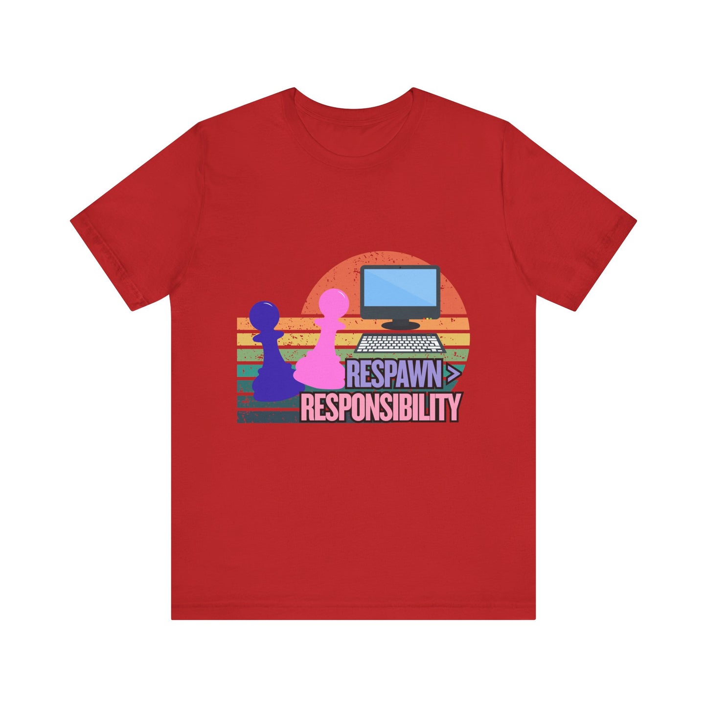 Retro Gaming Tee - Respawn Responsibility T-Shirt for Gamers, Unisex Short Sleeve Jersey, Fun Gift for Birthdays, Holidays, Casual [...]