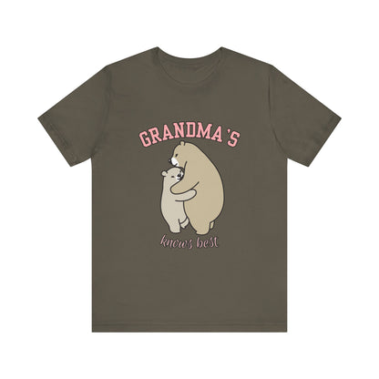Grandma's Bears Unisex Short Sleeve Tee, Cute T-Shirt for Grandma, Gift for Grandparents, Birthday Gift, Family Matching Outfits