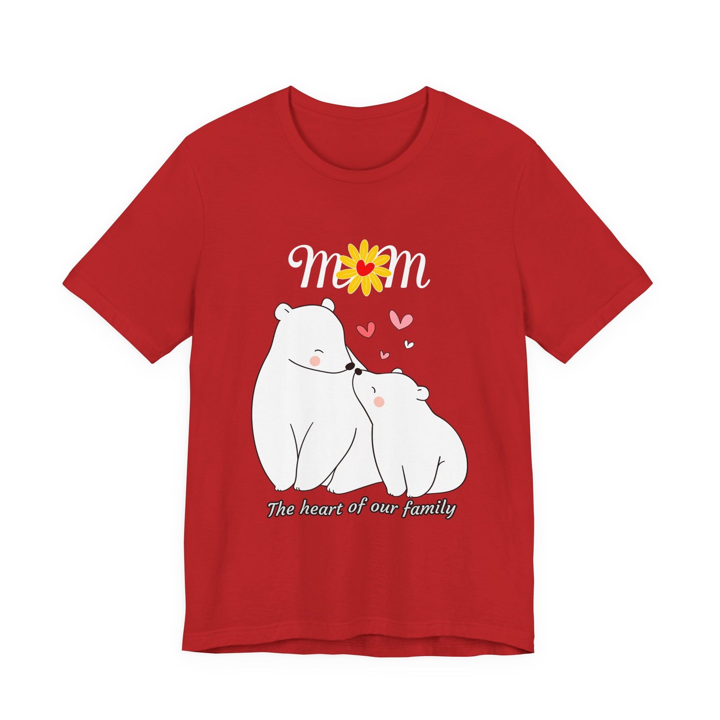 Mom Love Short Sleeve Tee, Cute Mom Shirt, Gift for Mom, Family Tee, Mother's Day Shirt, Mother's Day Gift